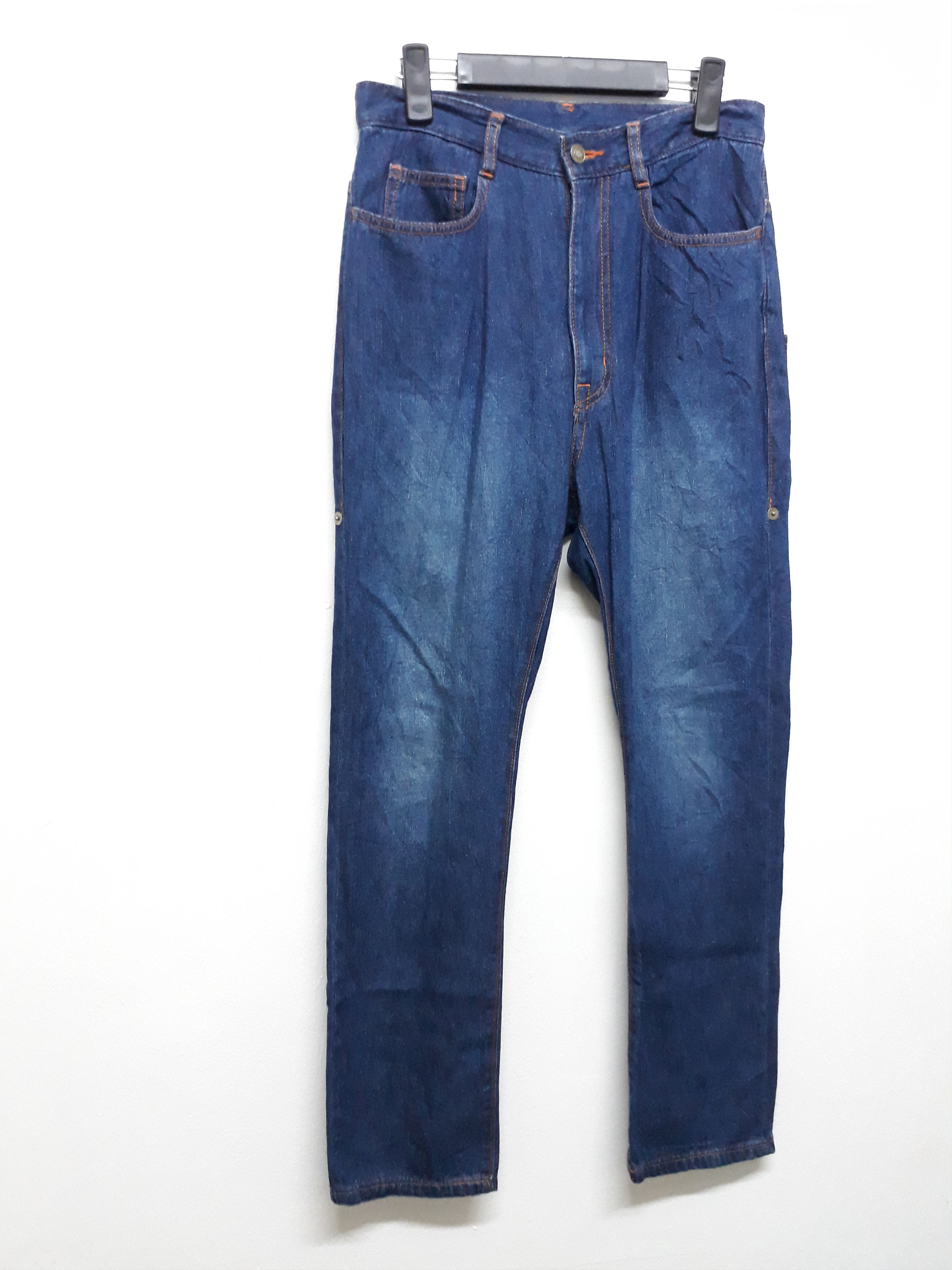 Issey Miyake MERCIBEAUCOUP Issey Miyake Blue Navy Japanese Denim Pants Size US 29 - 6 Thumbnail