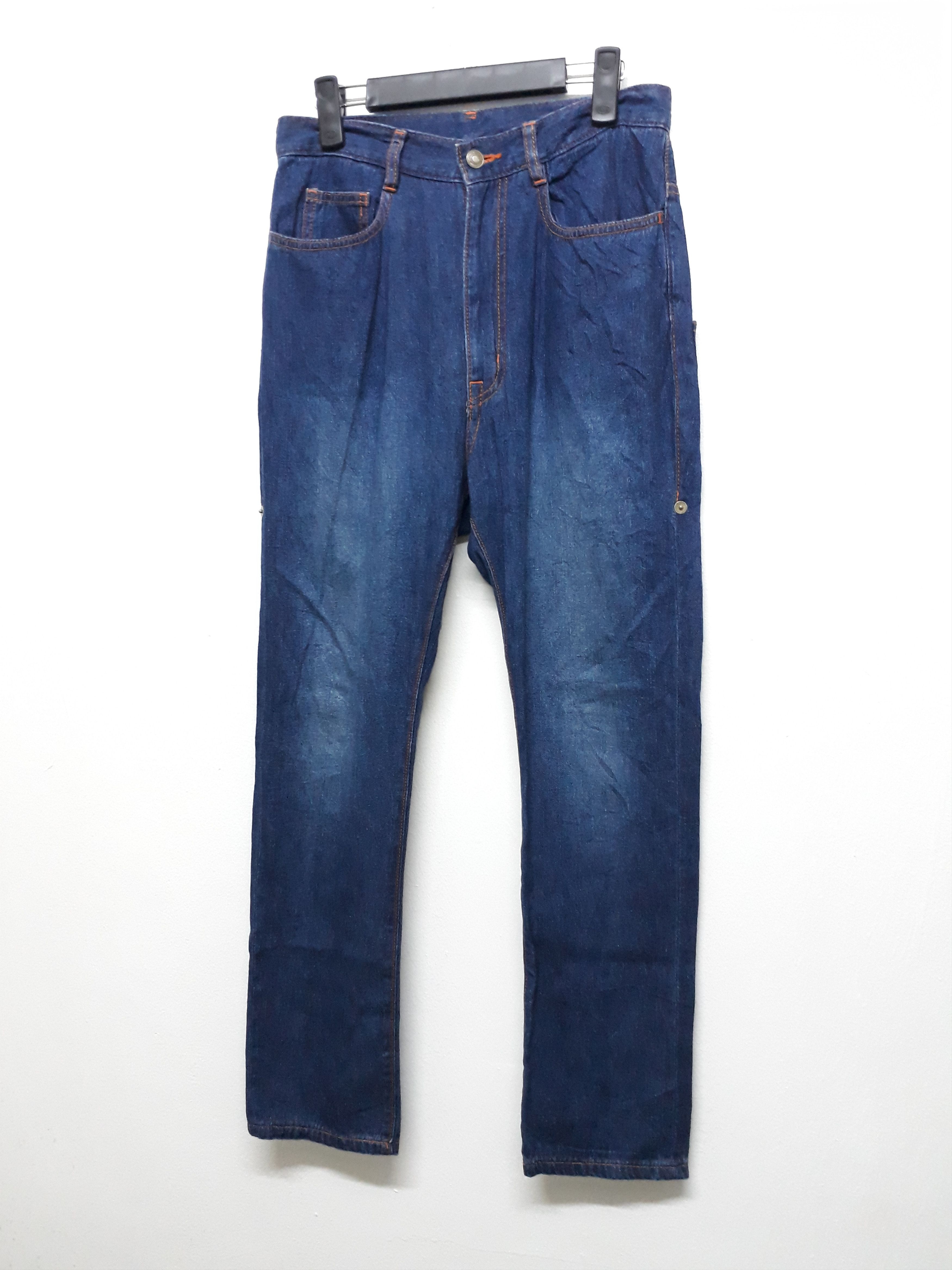 Issey Miyake MERCIBEAUCOUP Issey Miyake Blue Navy Japanese Denim Pants Size US 29 - 5 Thumbnail