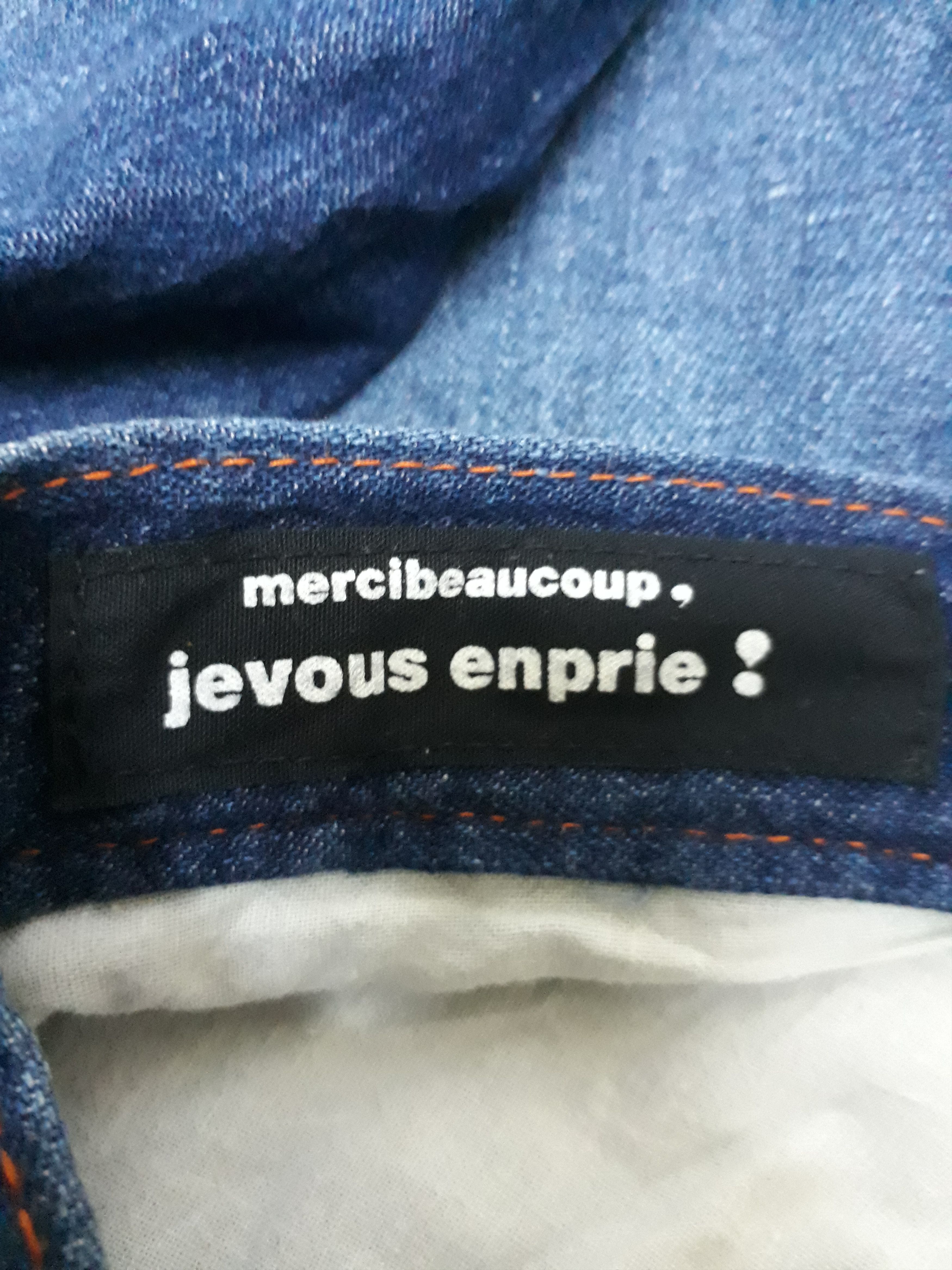 Issey Miyake MERCIBEAUCOUP Issey Miyake Blue Navy Japanese Denim Pants Size US 29 - 7 Thumbnail