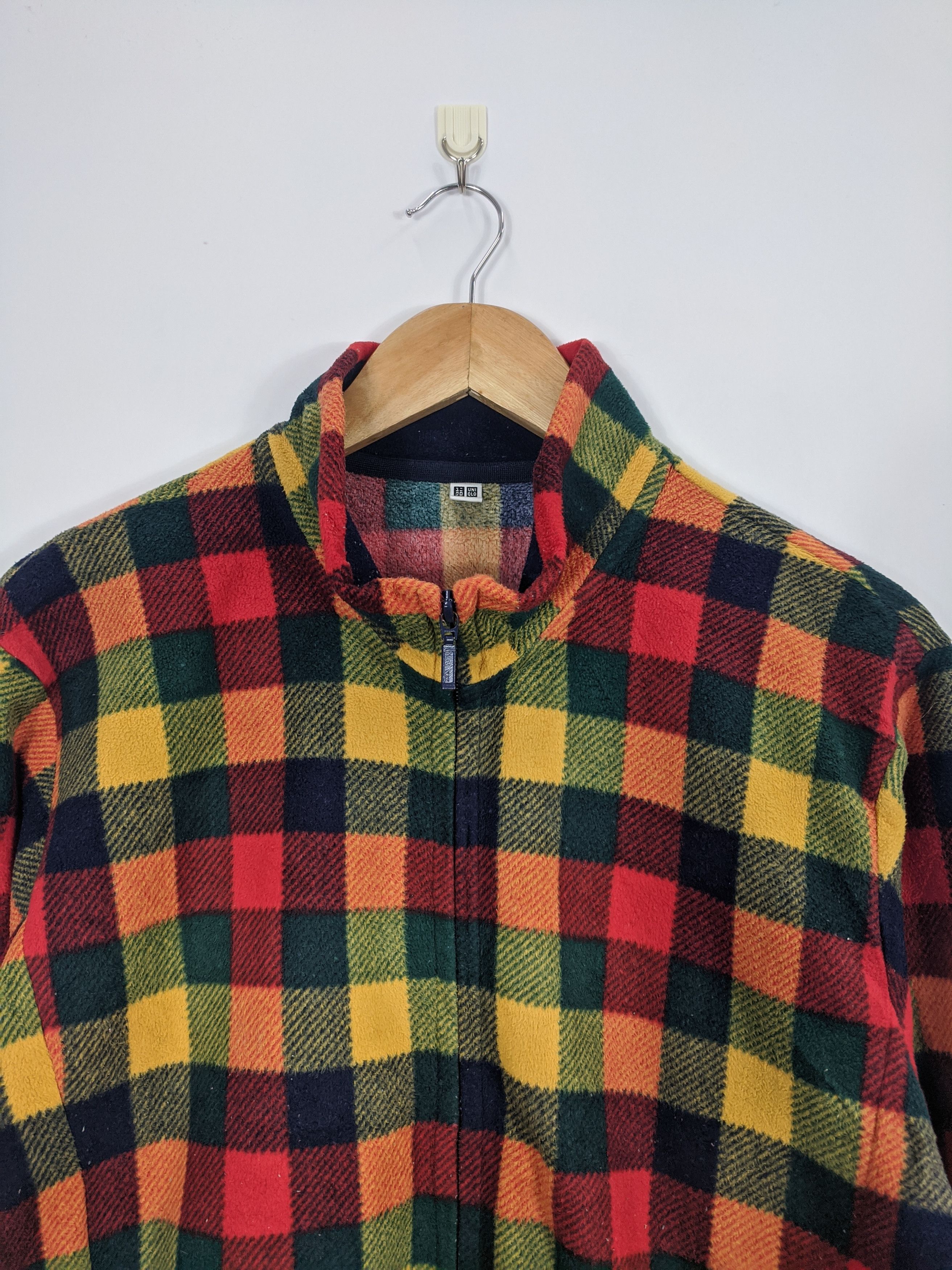 Japanese Brand × Uniqlo Uniqlo Fleece Jacket Plaid Multicolour Size US L / EU 52-54 / 3 - 2 Thumbnail