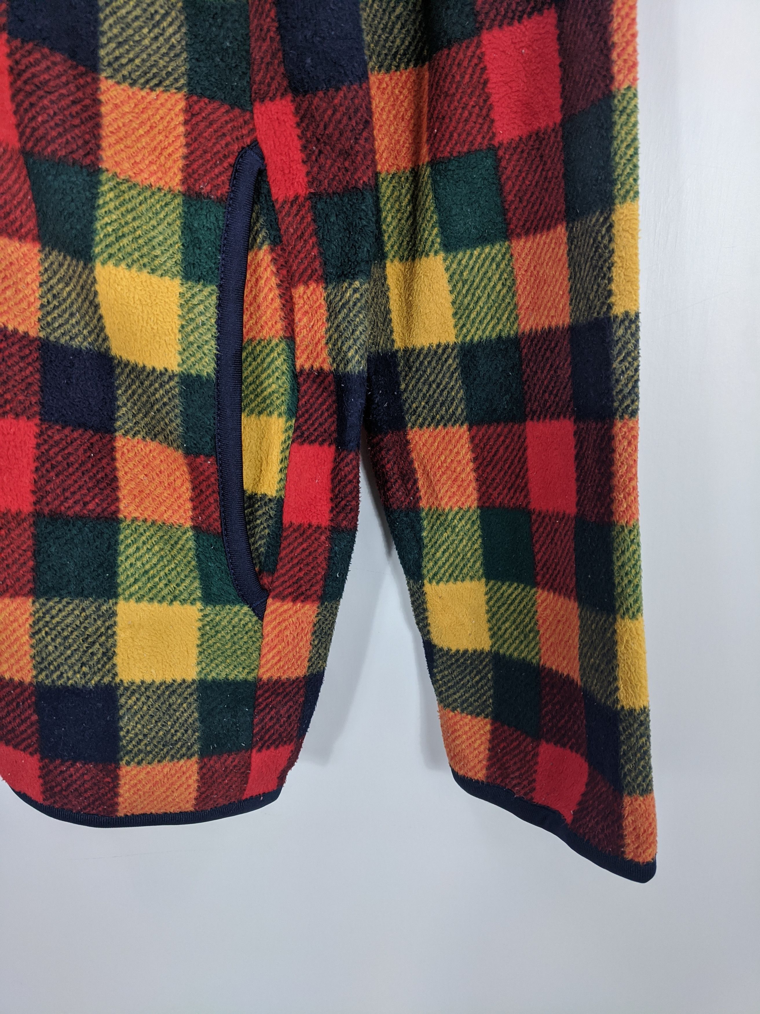 Japanese Brand × Uniqlo Uniqlo Fleece Jacket Plaid Multicolour Size US L / EU 52-54 / 3 - 5 Thumbnail