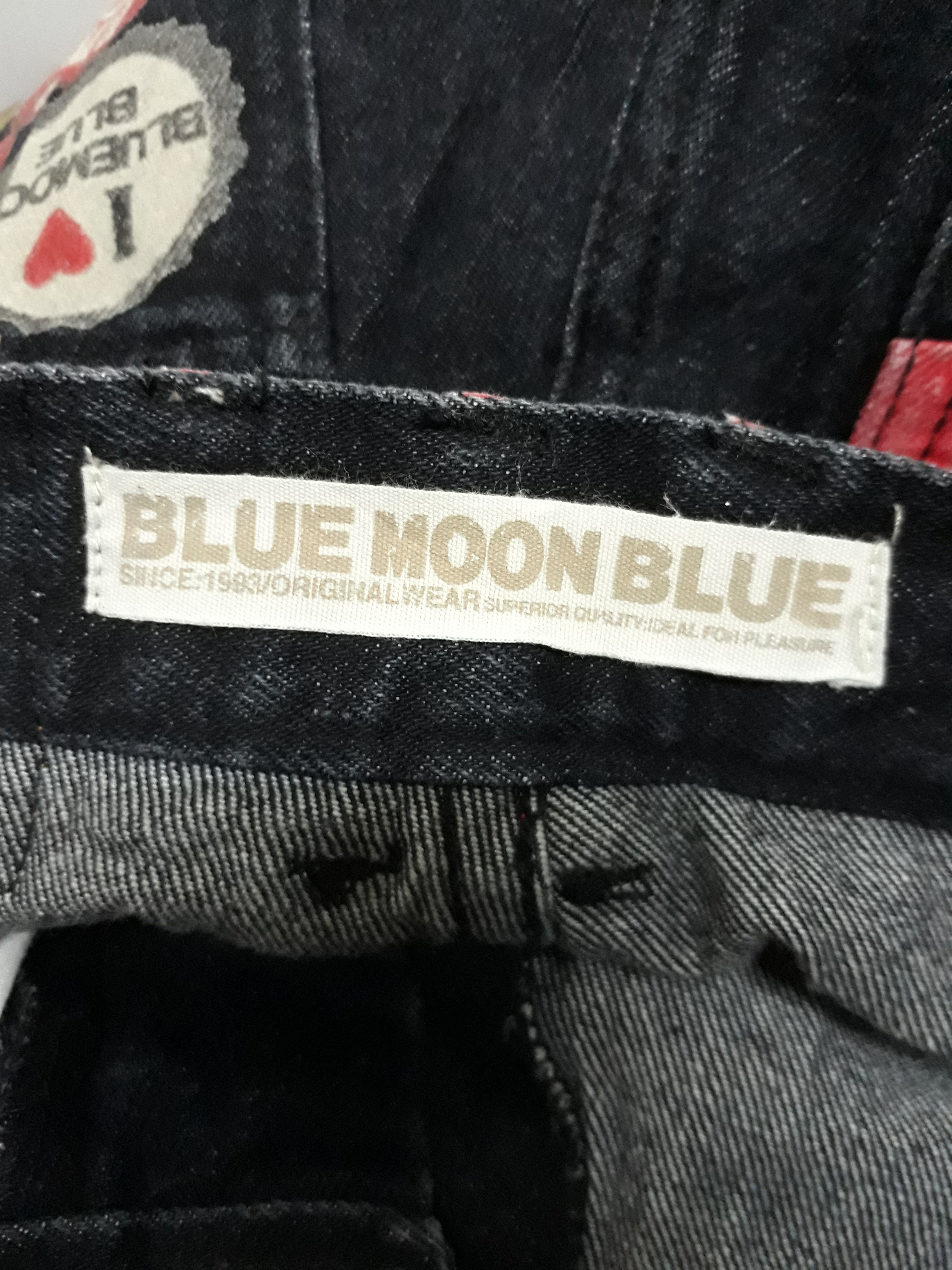 Japanese Brand BLUE MOON B.M.B Punk Black Colour Denim Pants Size US 30 / EU 46 - 5 Thumbnail