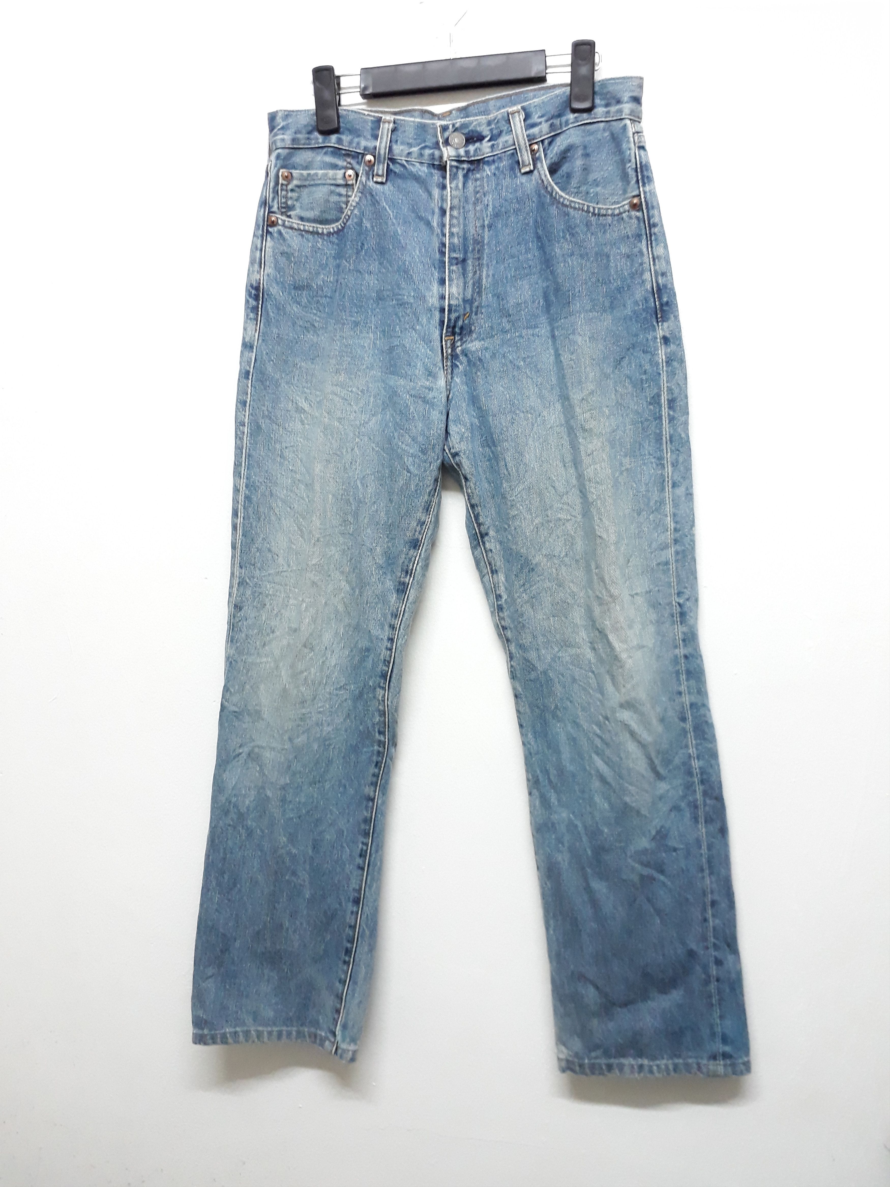 Levi's 💥Levi's 502 Big E Japanese Selvedge Stonewash Denim Pants Size US 31 - 2 Thumbnail