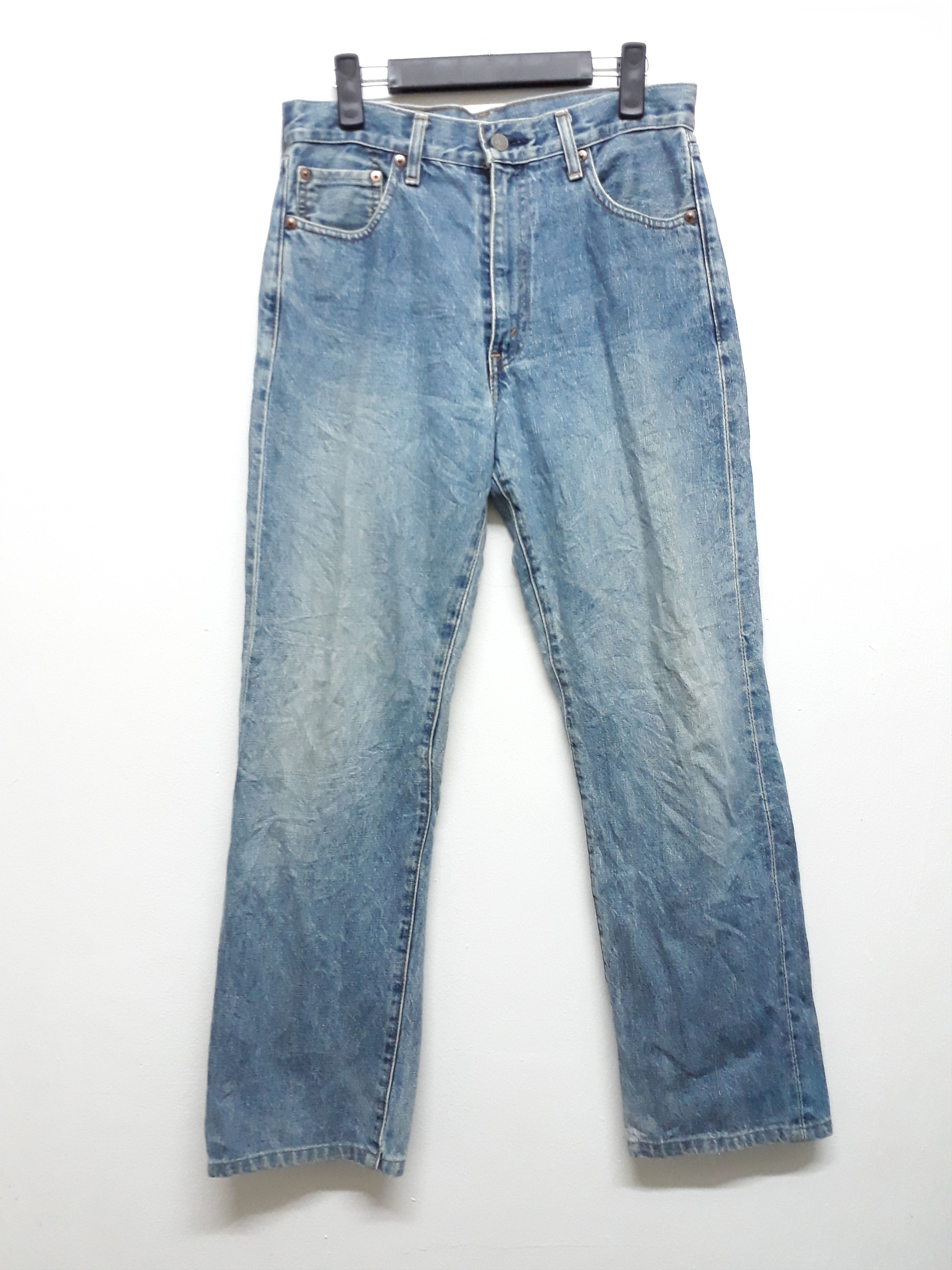Levi's 💥Levi's 502 Big E Japanese Selvedge Stonewash Denim Pants Size US 31 - 1 Thumbnail