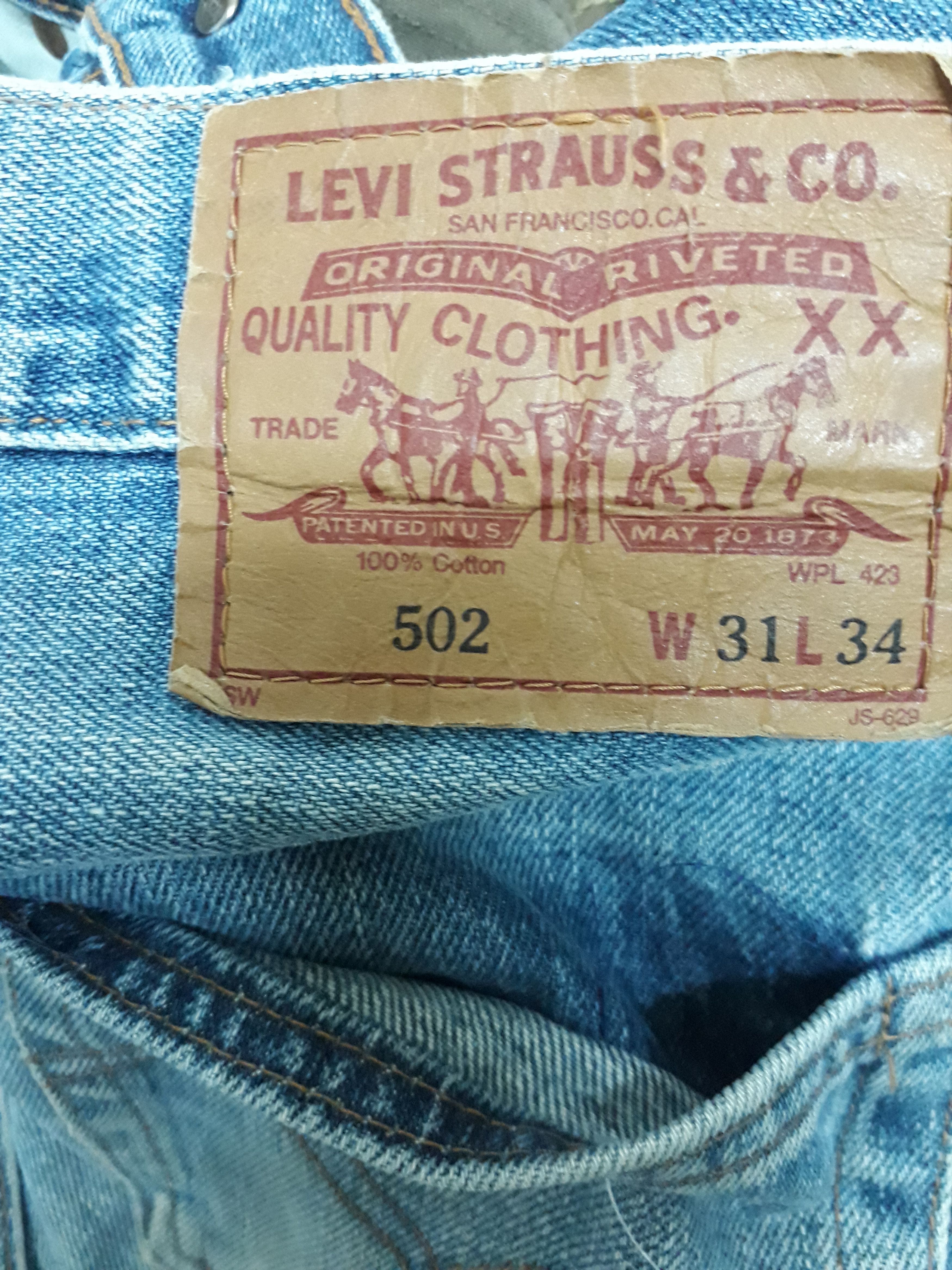Levi's 💥Levi's 502 Big E Japanese Selvedge Stonewash Denim Pants Size US 31 - 7 Thumbnail