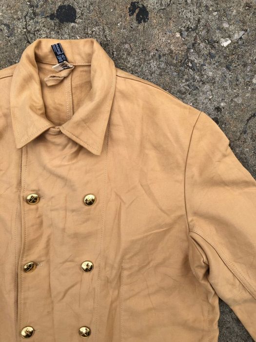 Vintage VINTAGE GERMANY 70's moleskin double breasted work jacket