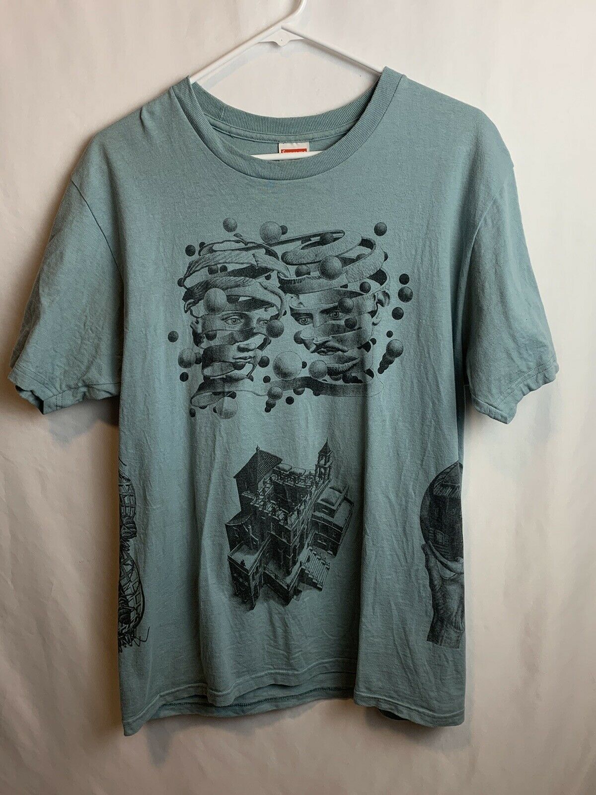 SS17 Supreme Escher Collage Tee size L large slate T-shirt