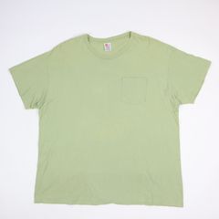 Vintage 90s Hanes Her Way Womens XL Blank Green Single Stitch Grunge  T-Shirt USA