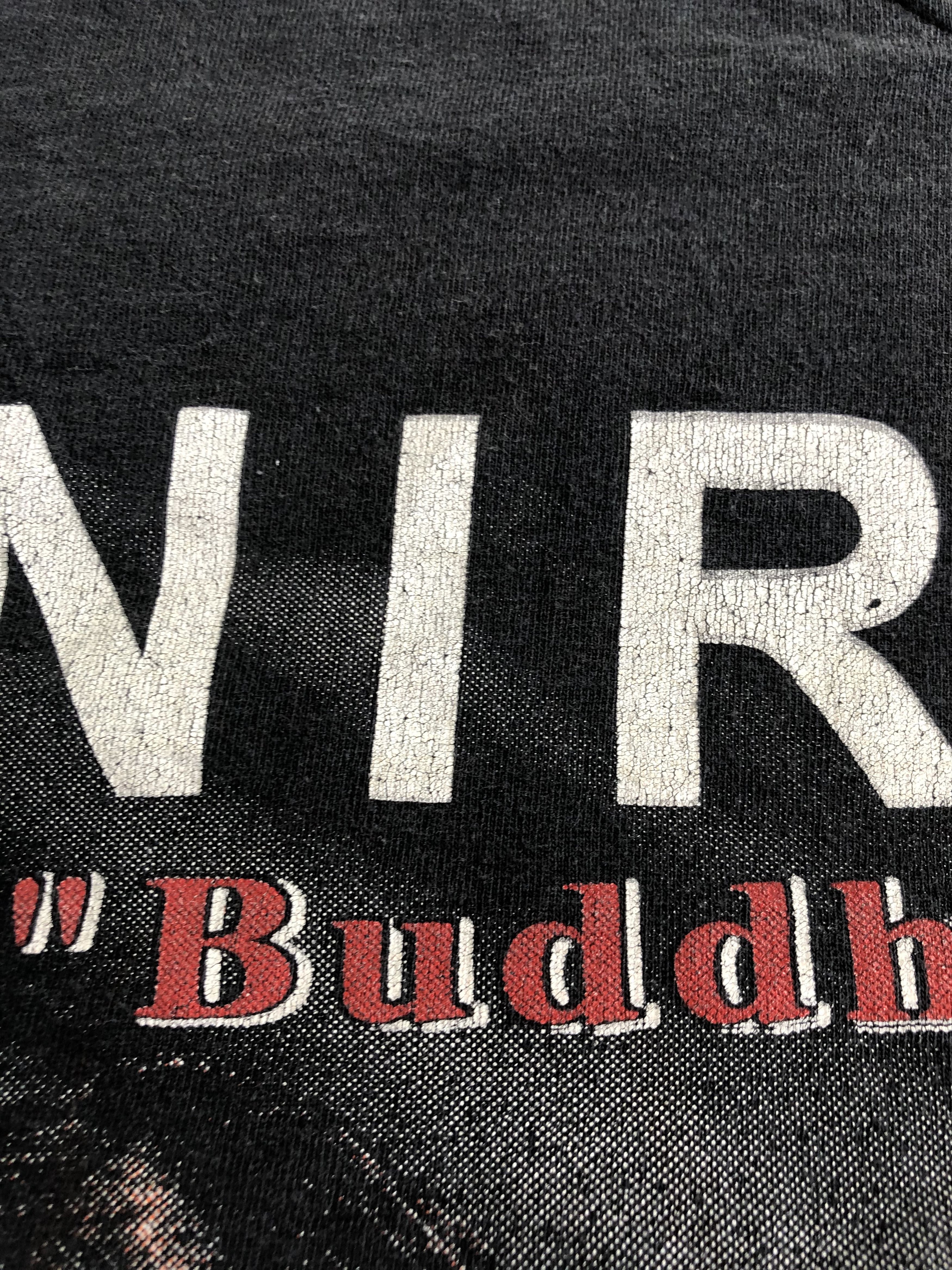 Band Tees Vintage 00s Nirvana Buddhist Beatitude Kurt Cobain Size US L / EU 52-54 / 3 - 9 Thumbnail