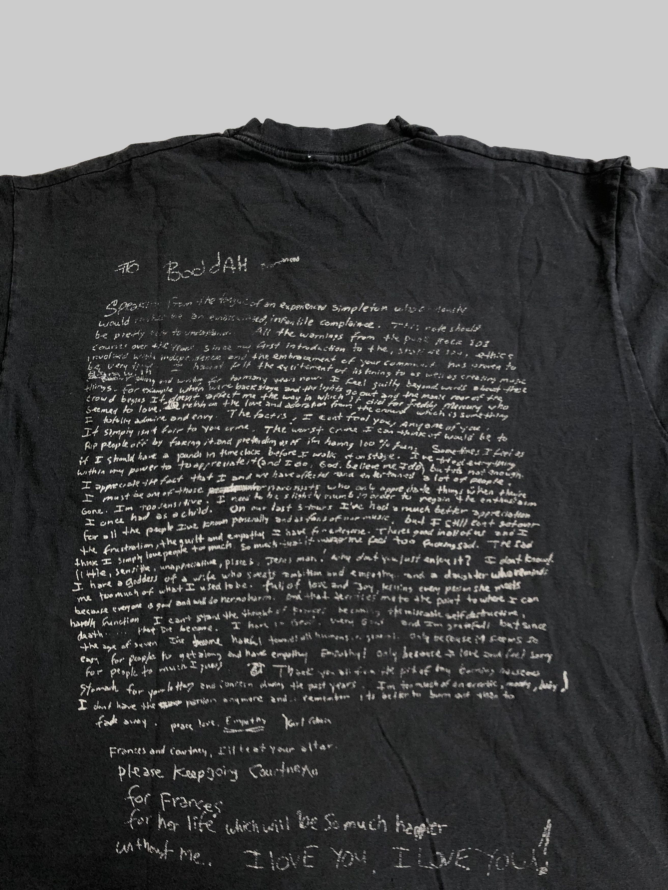 Band Tees Vintage 00s Nirvana Buddhist Beatitude Kurt Cobain Size US L / EU 52-54 / 3 - 10 Thumbnail