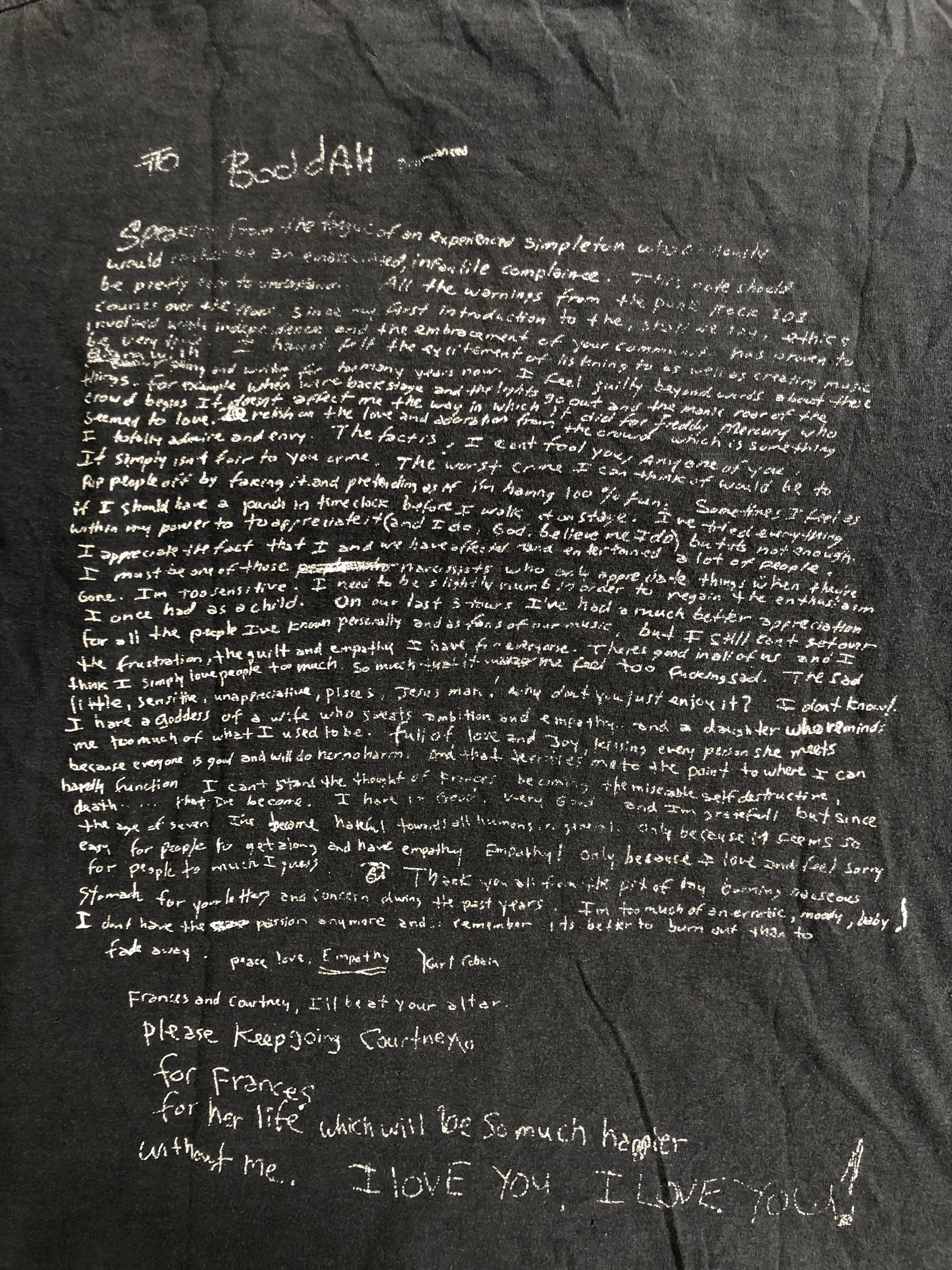 Band Tees Vintage 00s Nirvana Buddhist Beatitude Kurt Cobain Size US L / EU 52-54 / 3 - 11 Thumbnail