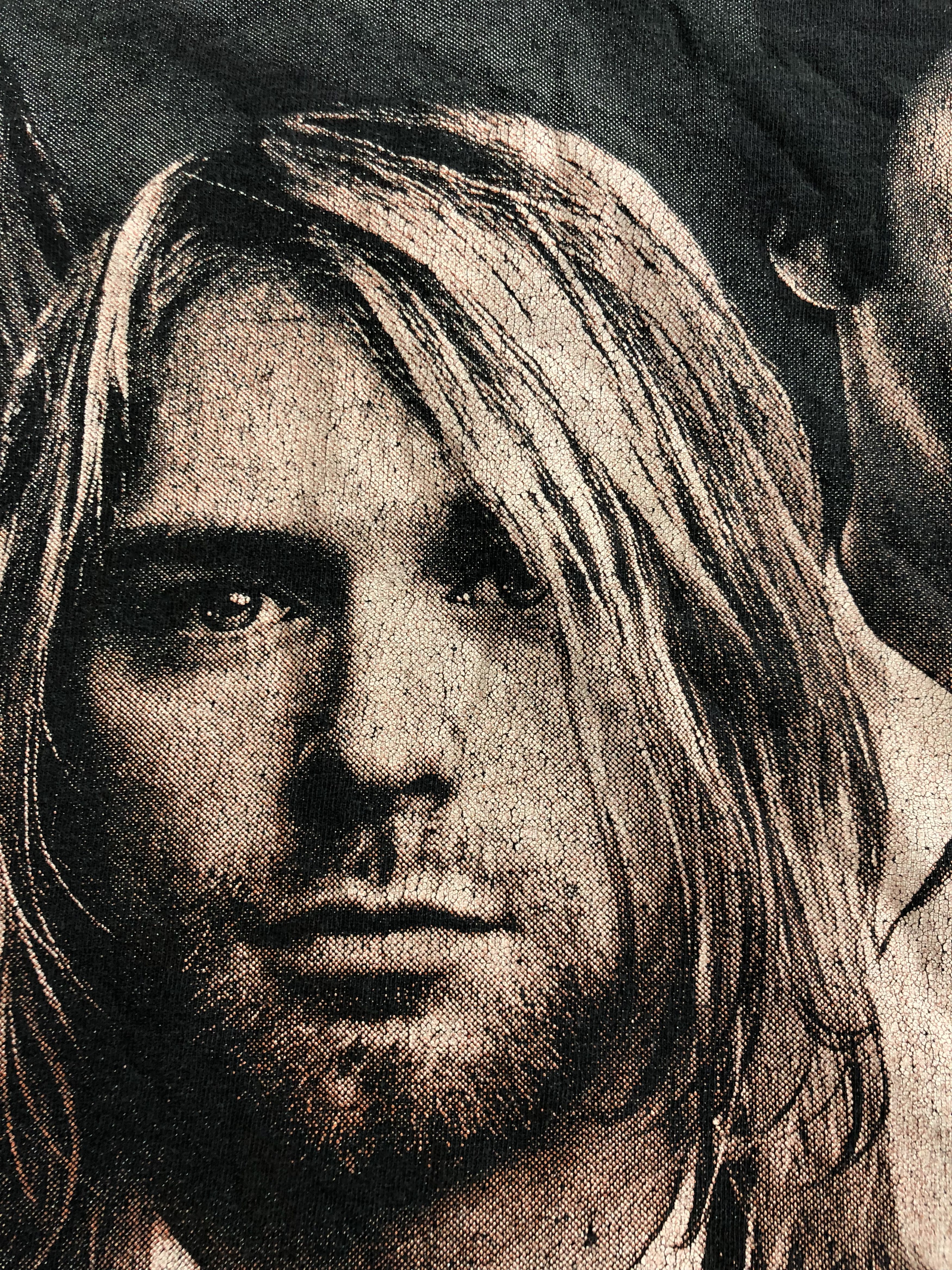 Band Tees Vintage 00s Nirvana Buddhist Beatitude Kurt Cobain Size US L / EU 52-54 / 3 - 6 Thumbnail