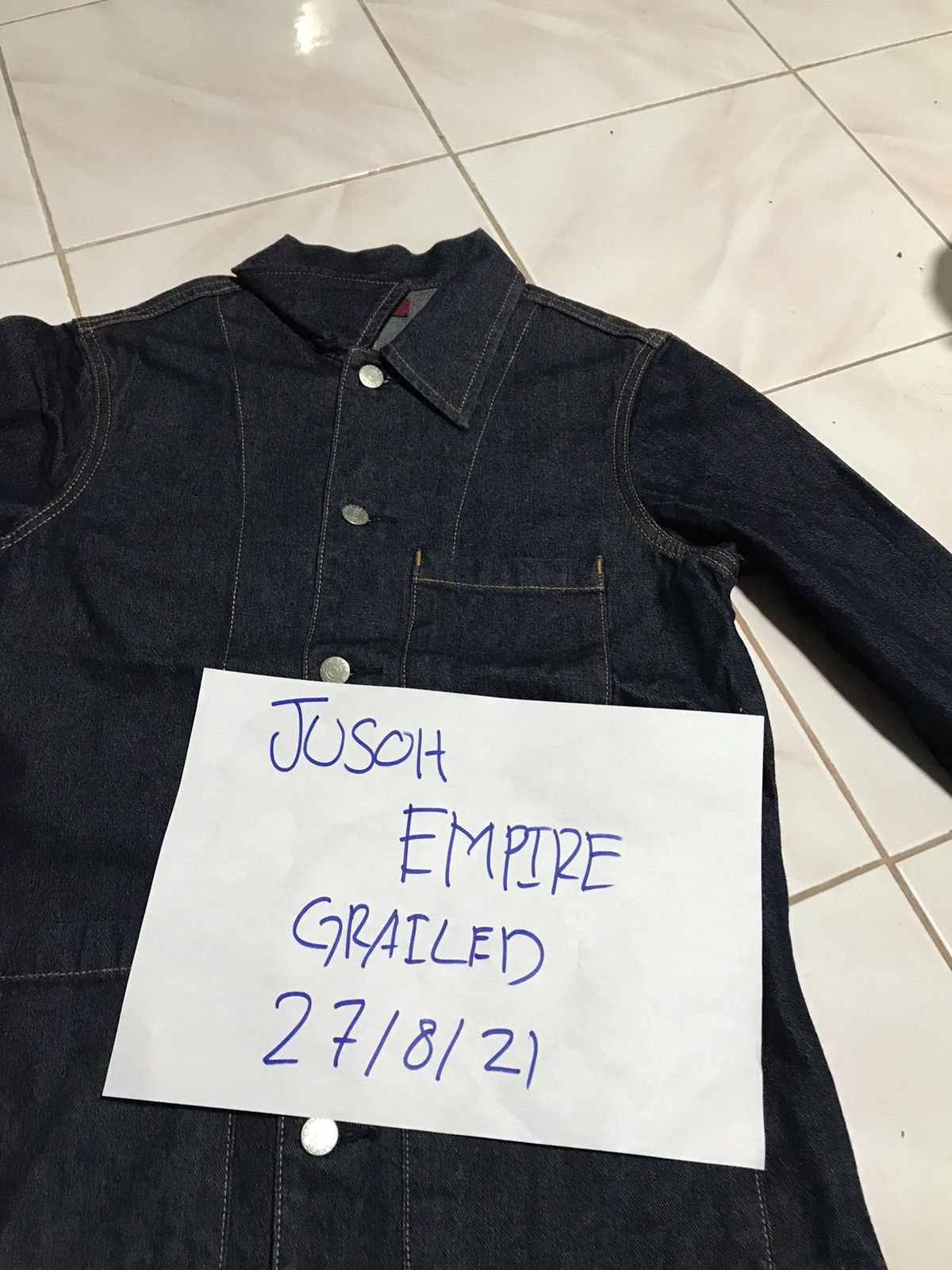 Japanese Brand C 17 CHORE JACKET DENIM JACKET Size US M / EU 48-50 / 2 - 9 Thumbnail