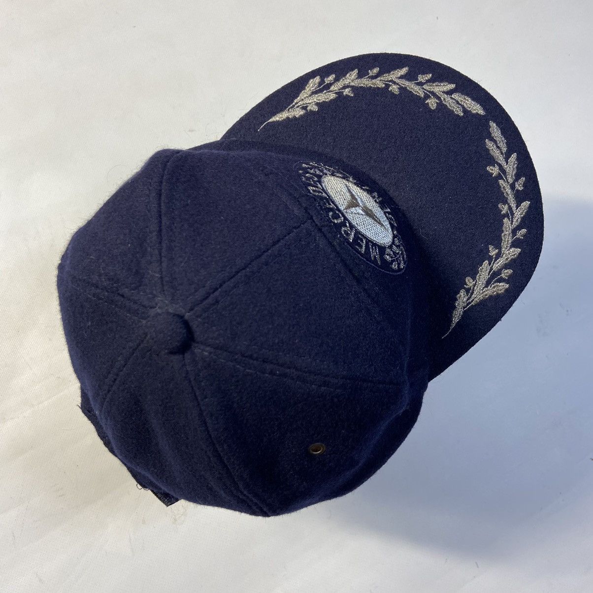 Mercedes-Benz 1980s MERCEDES-BENZ 5-PANEL EMBROIDERED LOGO RARE WOOL CAP Size ONE SIZE - 4 Thumbnail