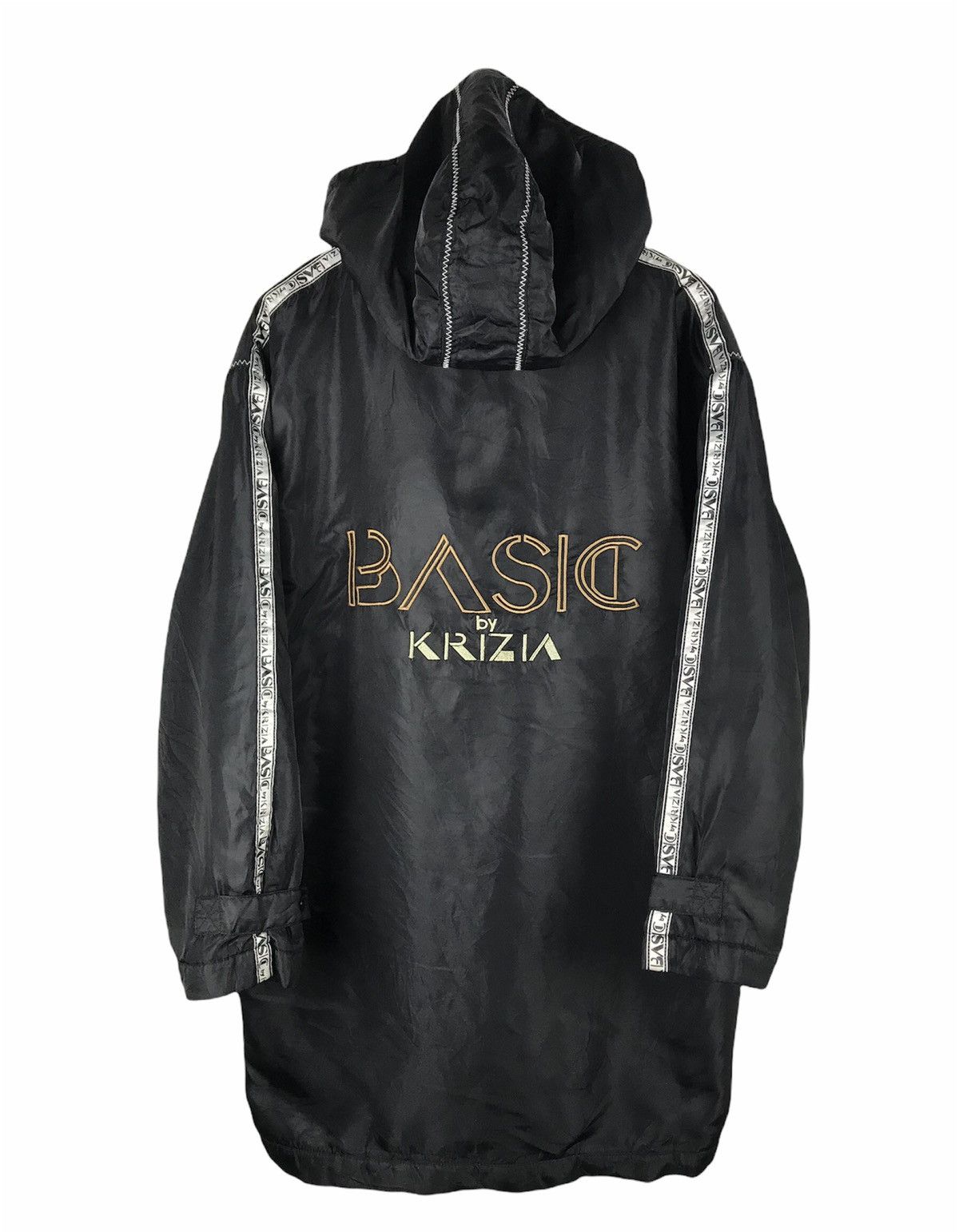 Krizia Uomo Vintage BASIC by Krizia Black Hooded Windbreaker Jacket 90s Size US L / EU 52-54 / 3 - 1 Thumbnail