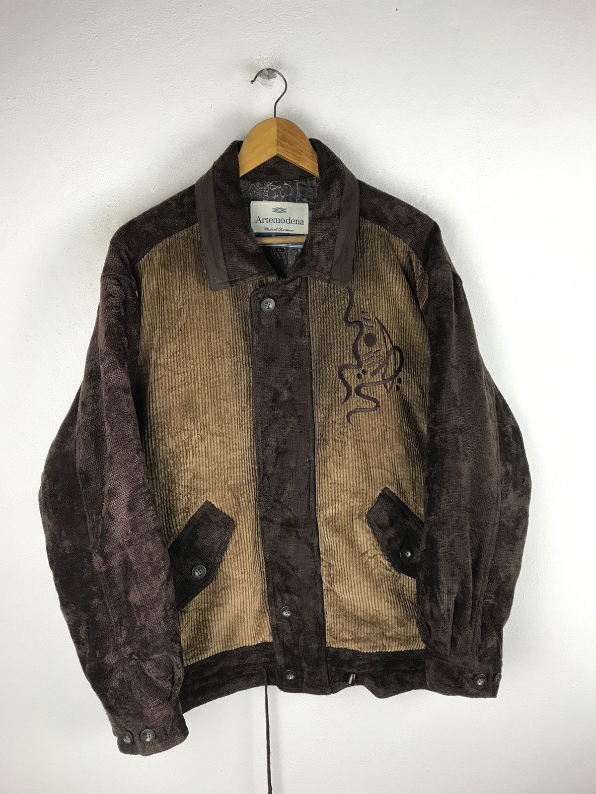 Vintage ARTEMODENA CLASSICAL SPORTSWEAR CORDUROY STYLE JACKET Size US L / EU 52-54 / 3 - 3 Thumbnail