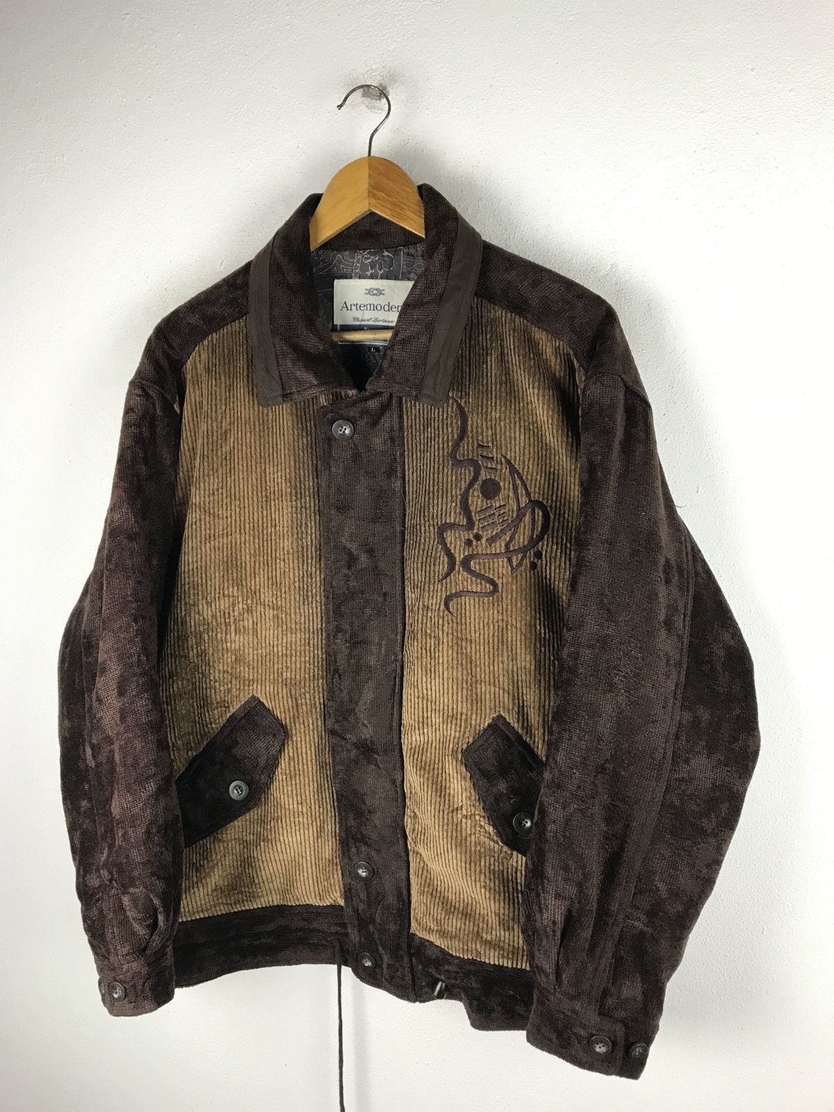 Vintage ARTEMODENA CLASSICAL SPORTSWEAR CORDUROY STYLE JACKET Size US L / EU 52-54 / 3 - 5 Thumbnail