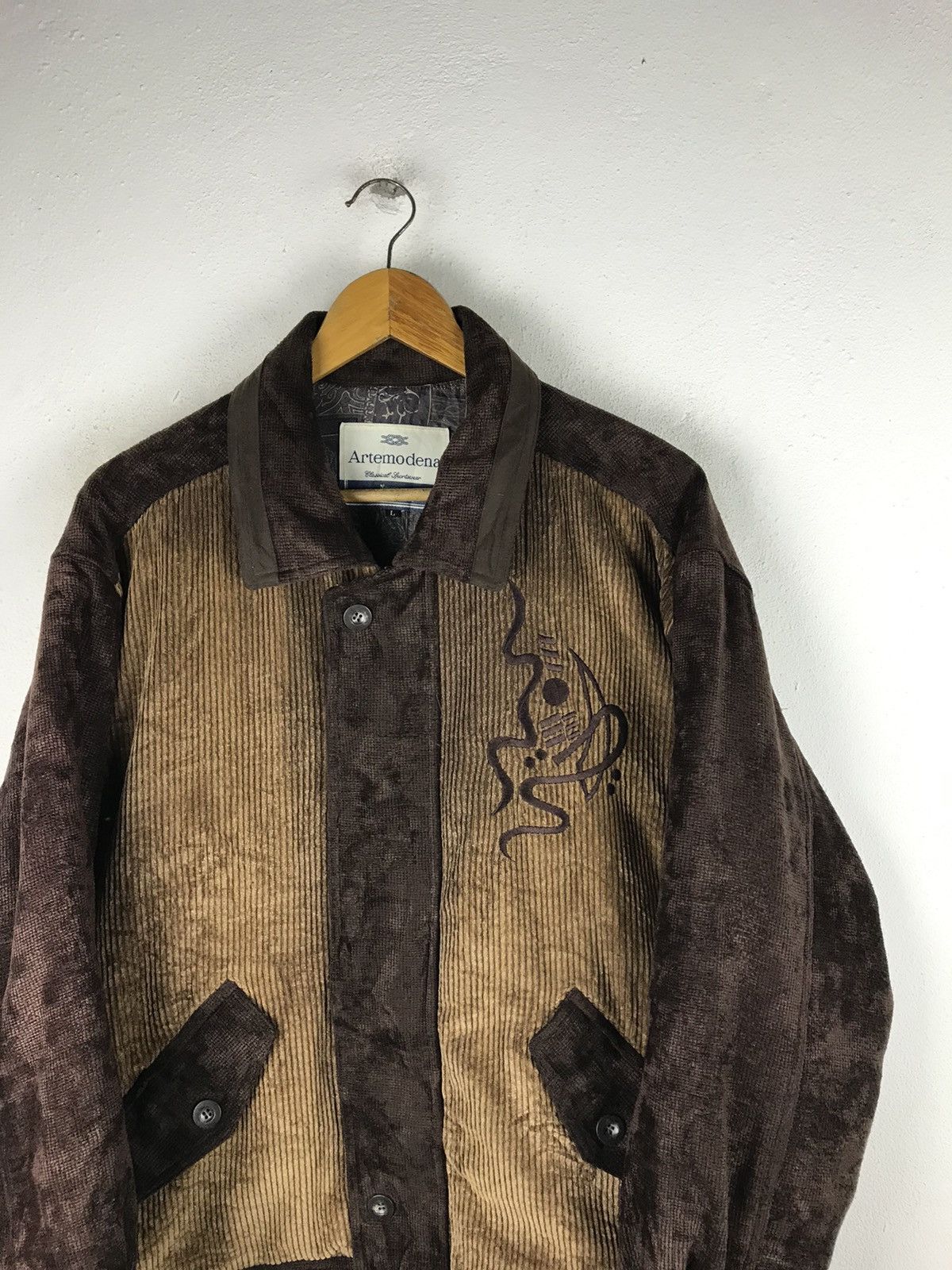 Vintage ARTEMODENA CLASSICAL SPORTSWEAR CORDUROY STYLE JACKET Size US L / EU 52-54 / 3 - 6 Thumbnail