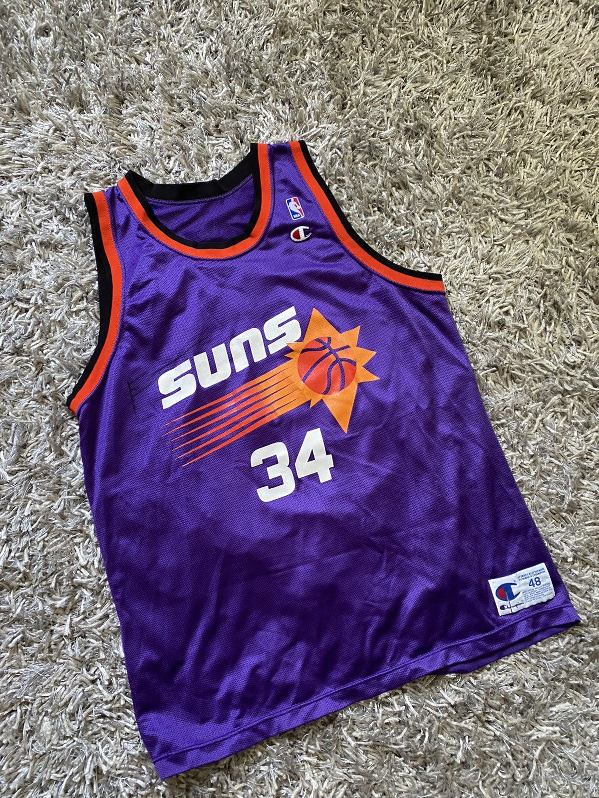 Vintage Phoenix Suns NBA Jersey Charles Barkley L 48