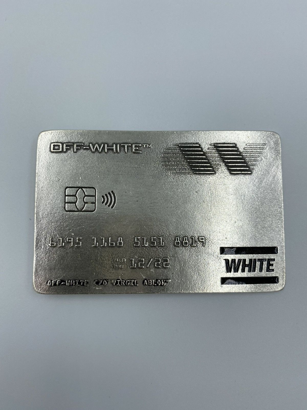 Offwhite Credit Card Money Clip