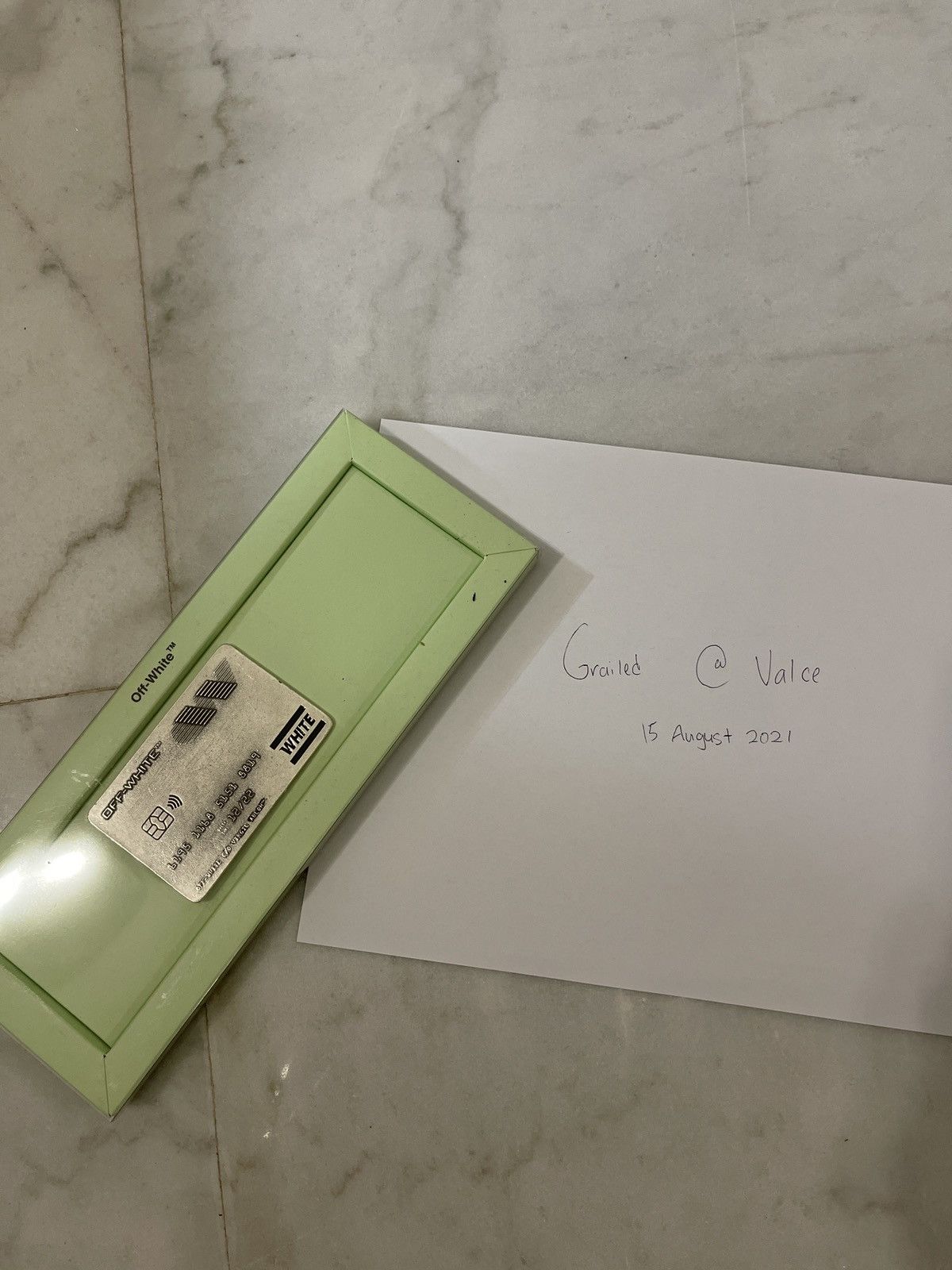 Offwhite Credit Card Money Clip