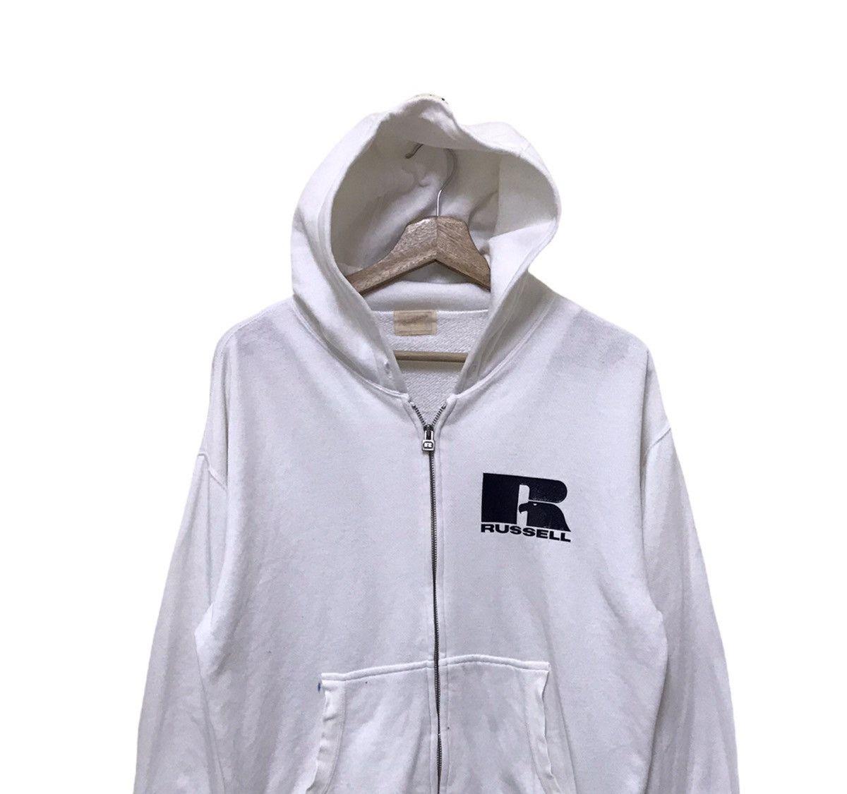Russell Athletic × Vintage Vintage Russell Athletic X Mizuno Hoodie Small Logo Size US M / EU 48-50 / 2 - 2 Thumbnail