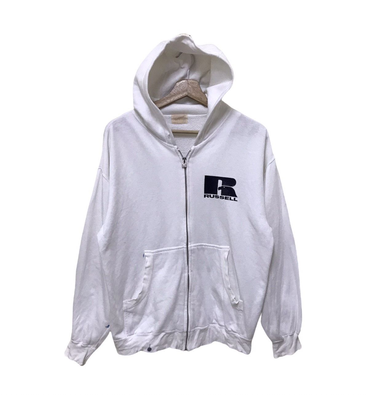 Russell Athletic × Vintage Vintage Russell Athletic X Mizuno Hoodie Small Logo Size US M / EU 48-50 / 2 - 1 Thumbnail