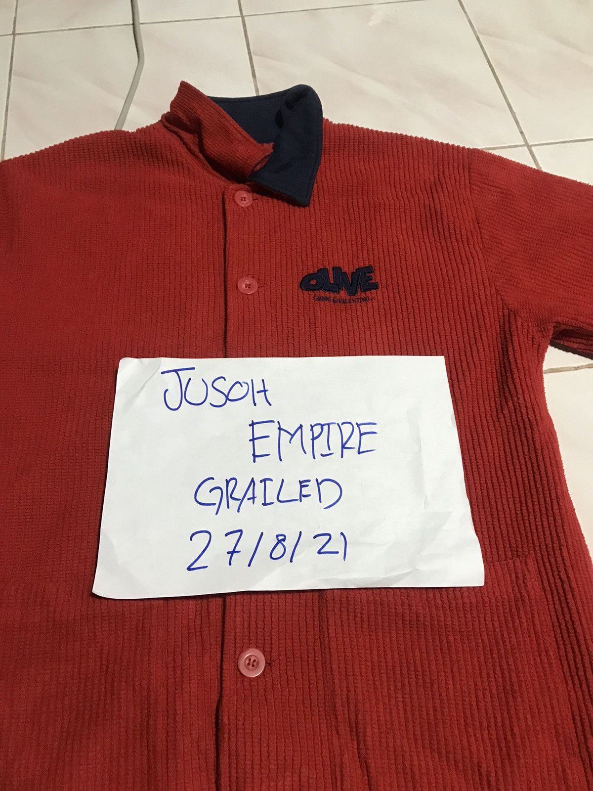 Other GIANNI VALENTINO X OLIVE POPEYE BUTTON UPS JACKET Size US L / EU 52-54 / 3 - 11 Thumbnail