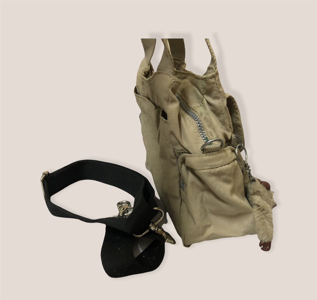 Designer × Vintage Multi Pocket Slingbag By Kipling Size ONE SIZE - 7 Thumbnail