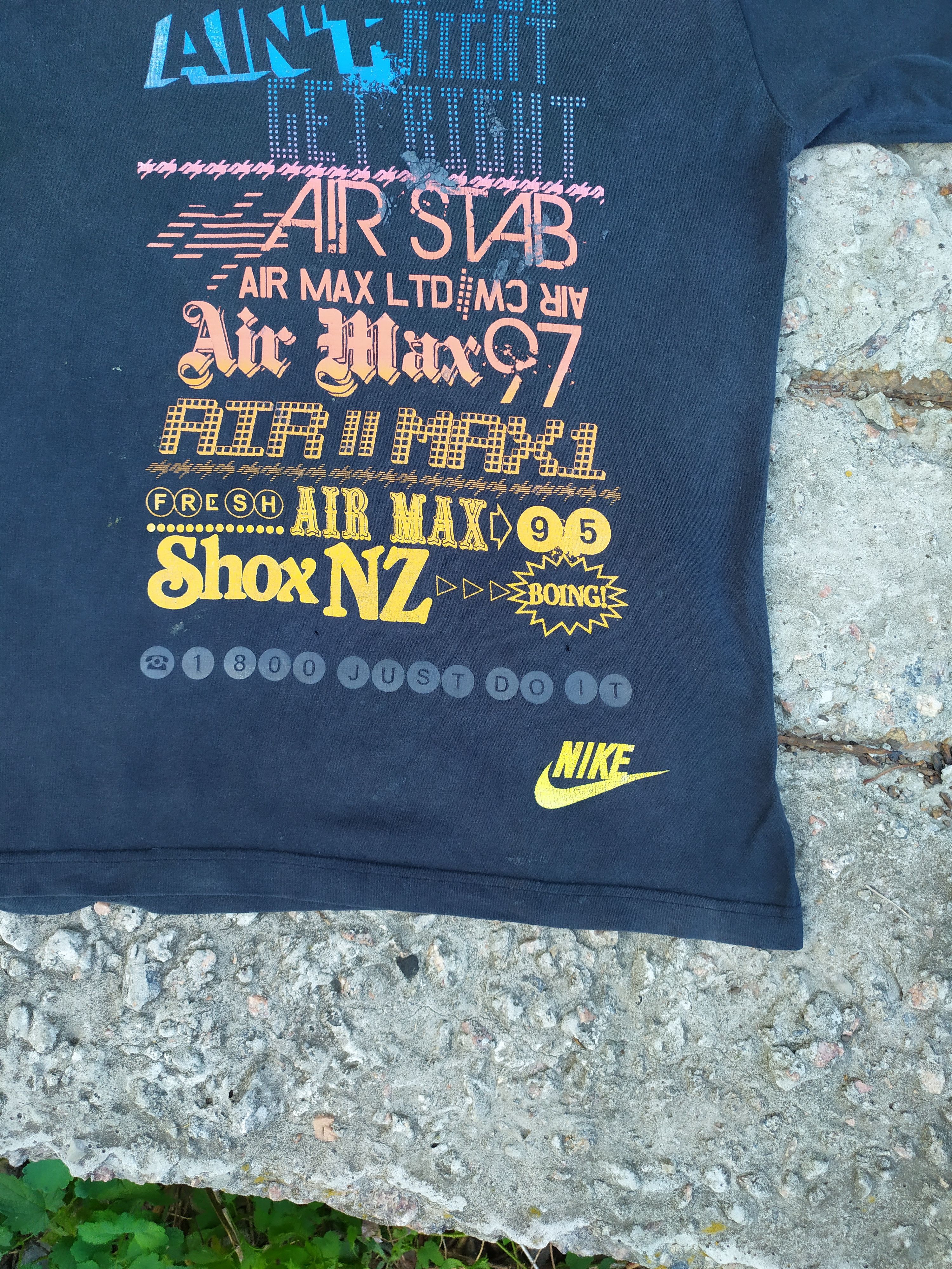 Nike × Vintage Nike AirMax vintage t-shirt Size US M / EU 48-50 / 2 - 3 Thumbnail