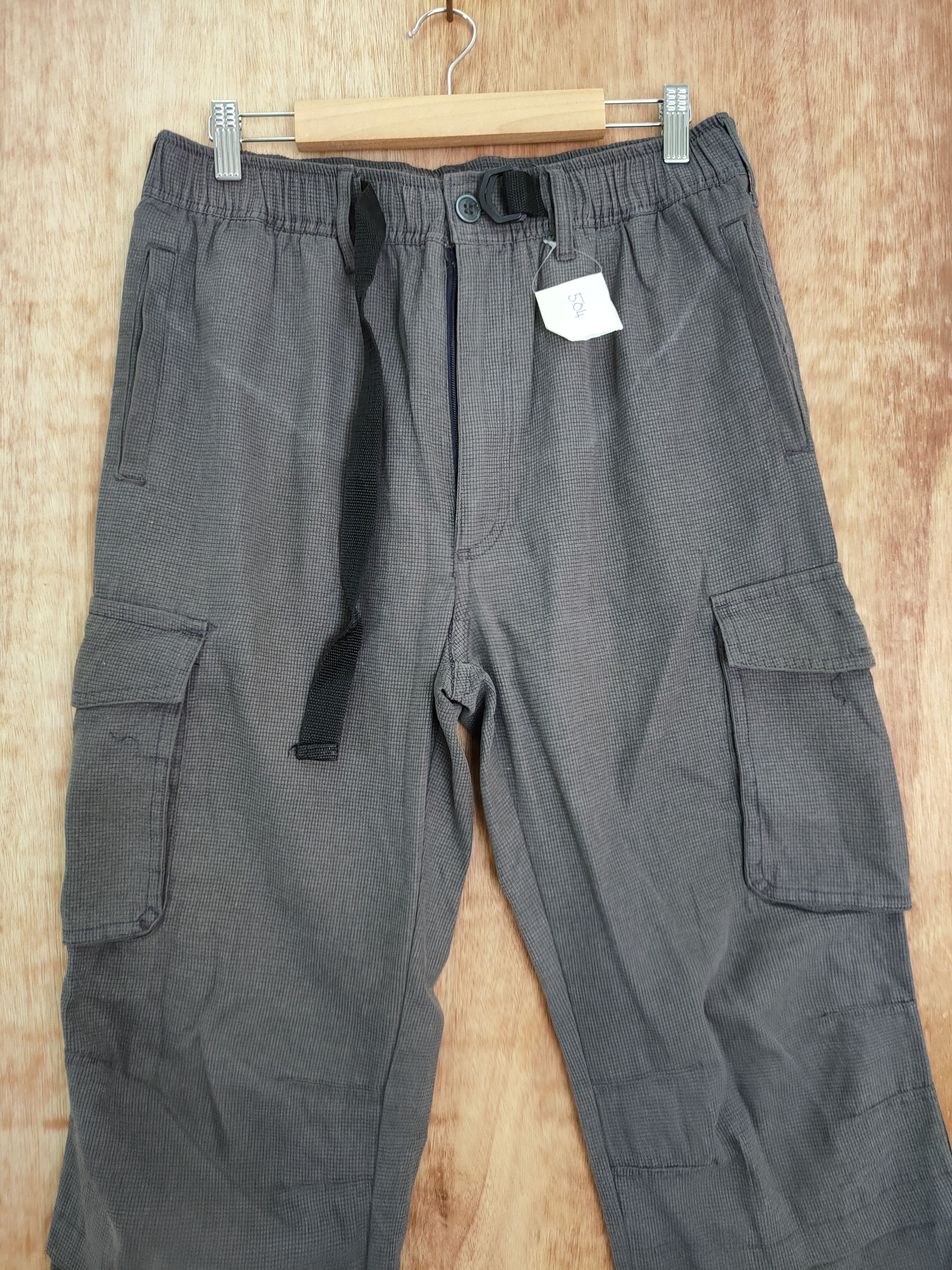 Japanese Brand Japan hiking cropped multi pocket track cargo pants #504 Size US 33 - 4 Thumbnail