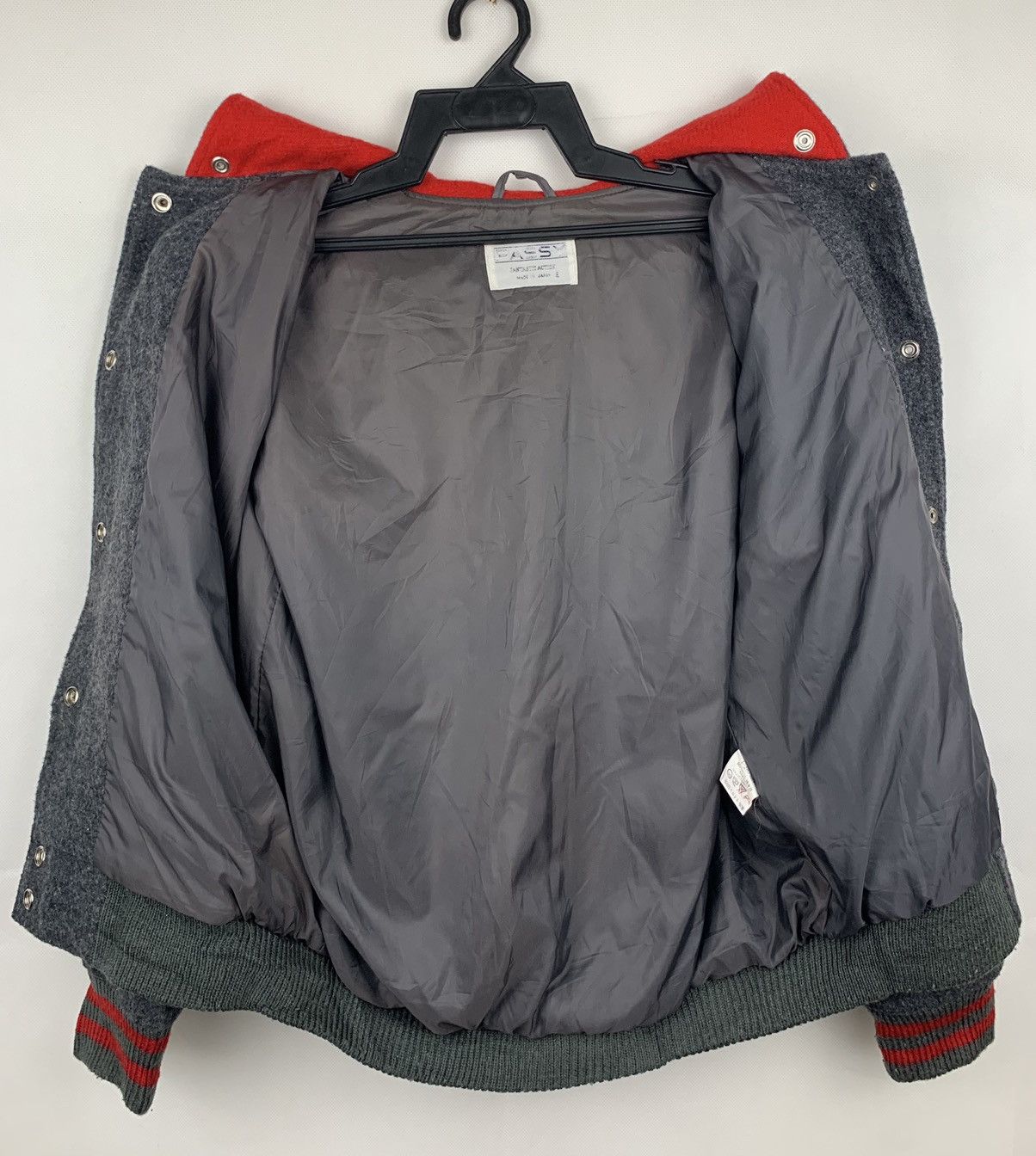 Japanese Brand Japanese Brand Passy Wool Hoodie Varsity Jacket Size US M / EU 48-50 / 2 - 12 Thumbnail