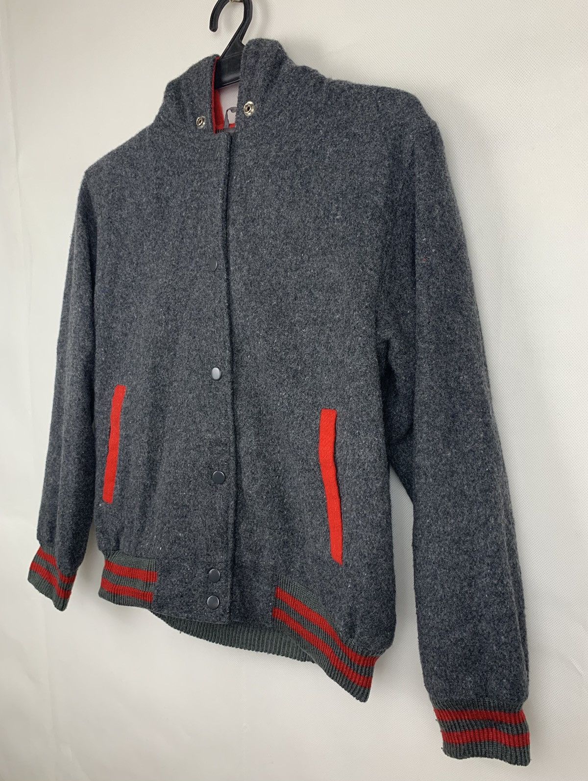 Japanese Brand Japanese Brand Passy Wool Hoodie Varsity Jacket Size US M / EU 48-50 / 2 - 4 Thumbnail