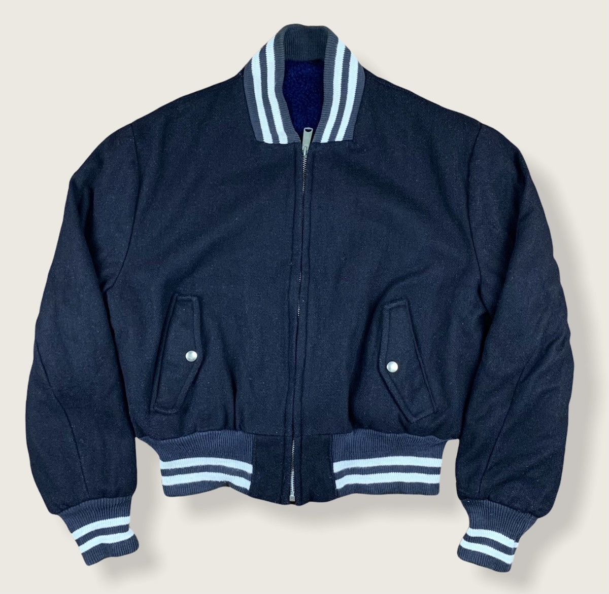 Japanese Brand Vintage Niagara Wool Varsity Jacket Size US L / EU 52-54 / 3 - 1 Thumbnail