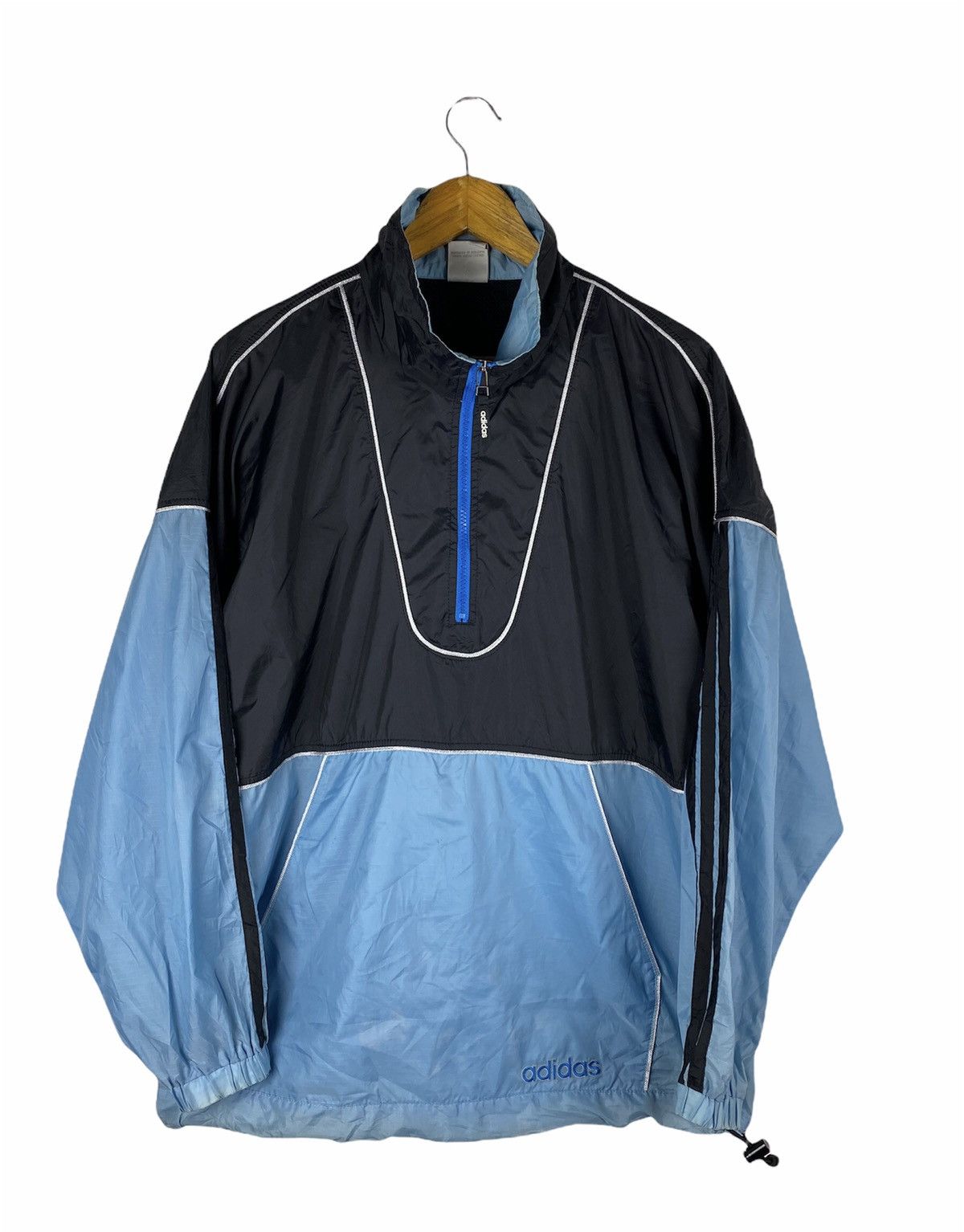 VINTAGE 80s ADIDAS PULLOVER/ANORAK JACKET