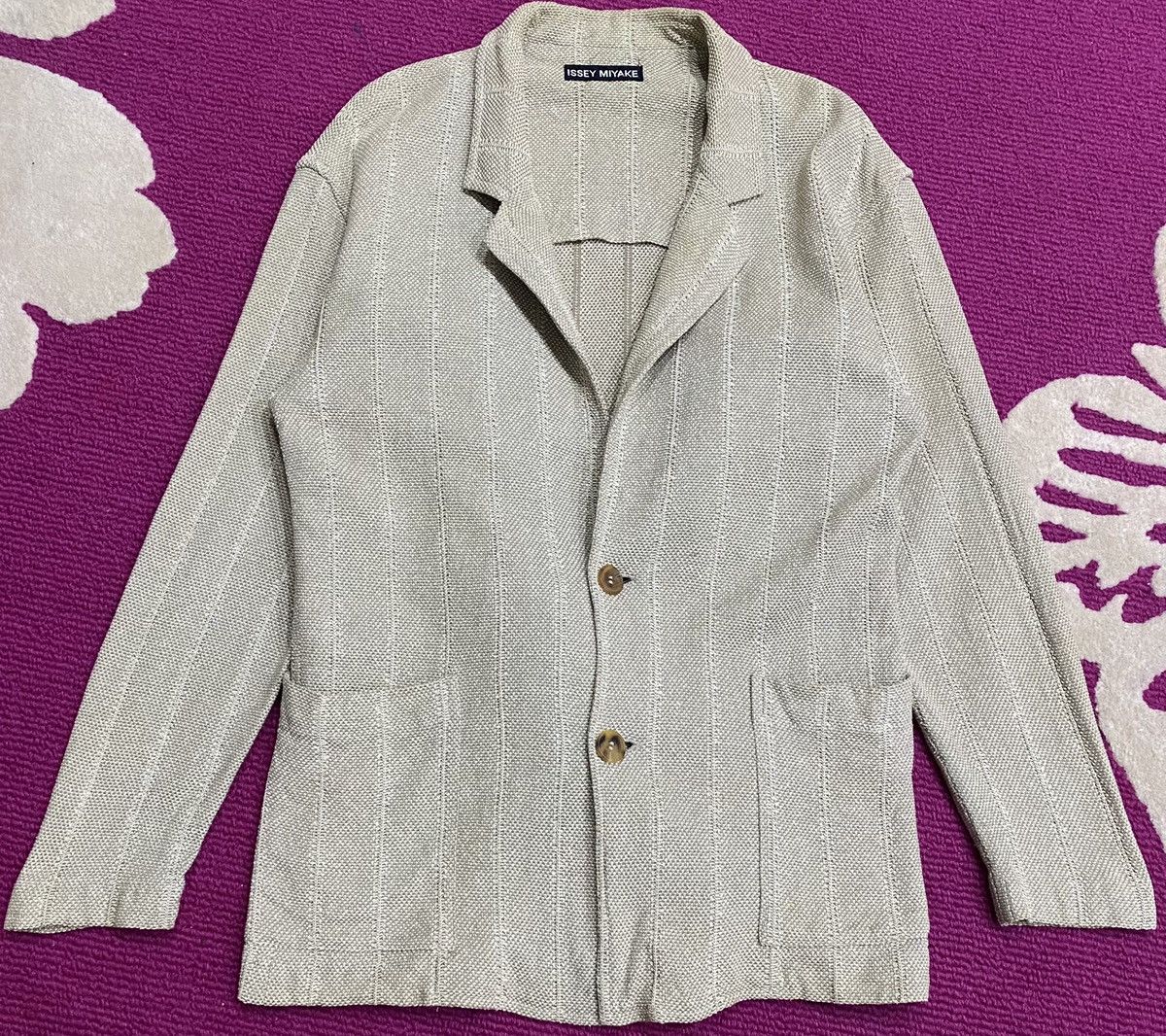Designer × Issey Miyake × Pleats Please Issey Miyake 🇯🇵 ISSEY MIYAKE KNIT JACKET CARDIGAN COAT Size US M / EU 48-50 / 2 - 1 Thumbnail