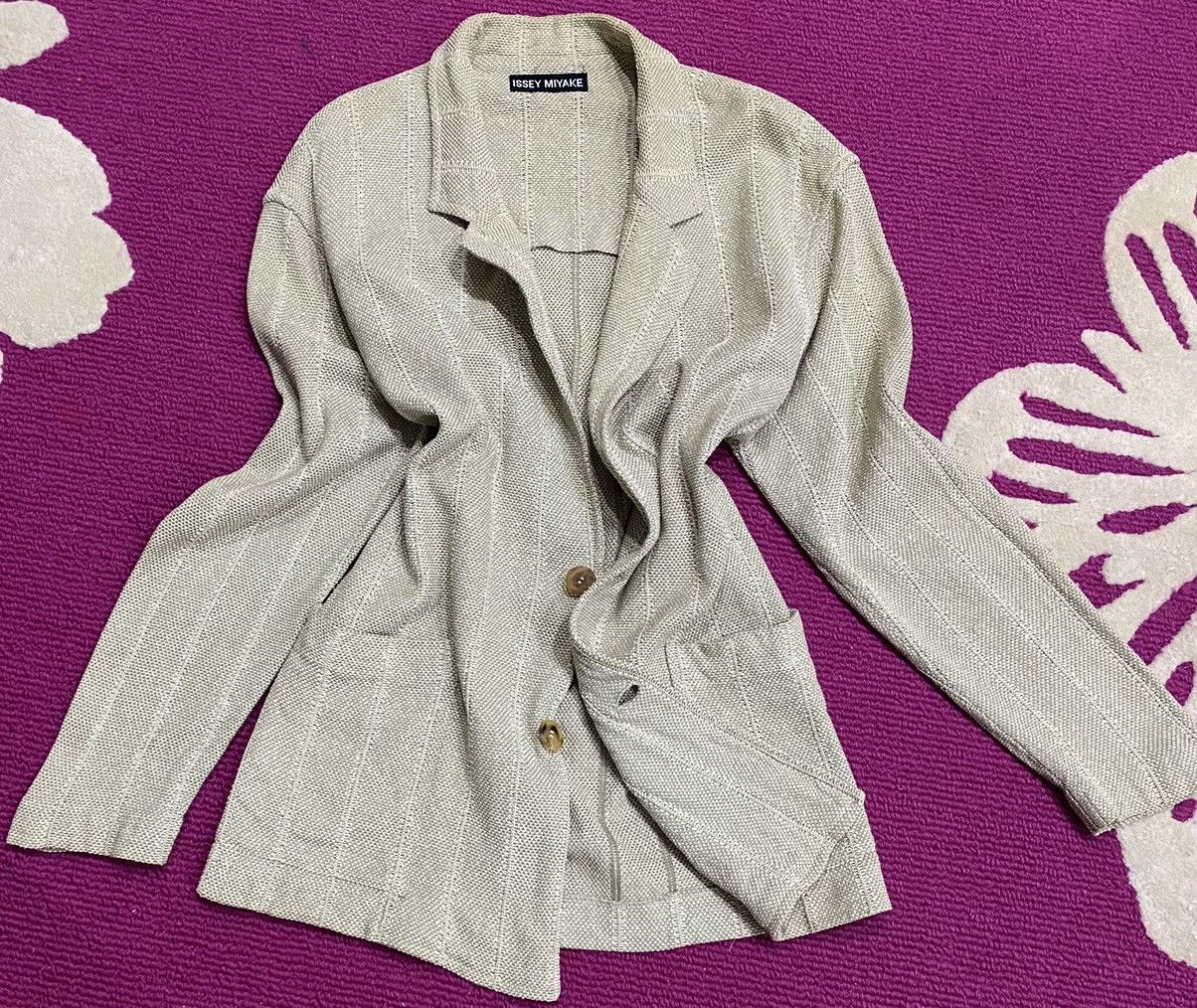Designer × Issey Miyake × Pleats Please Issey Miyake 🇯🇵 ISSEY MIYAKE KNIT JACKET CARDIGAN COAT Size US M / EU 48-50 / 2 - 6 Thumbnail