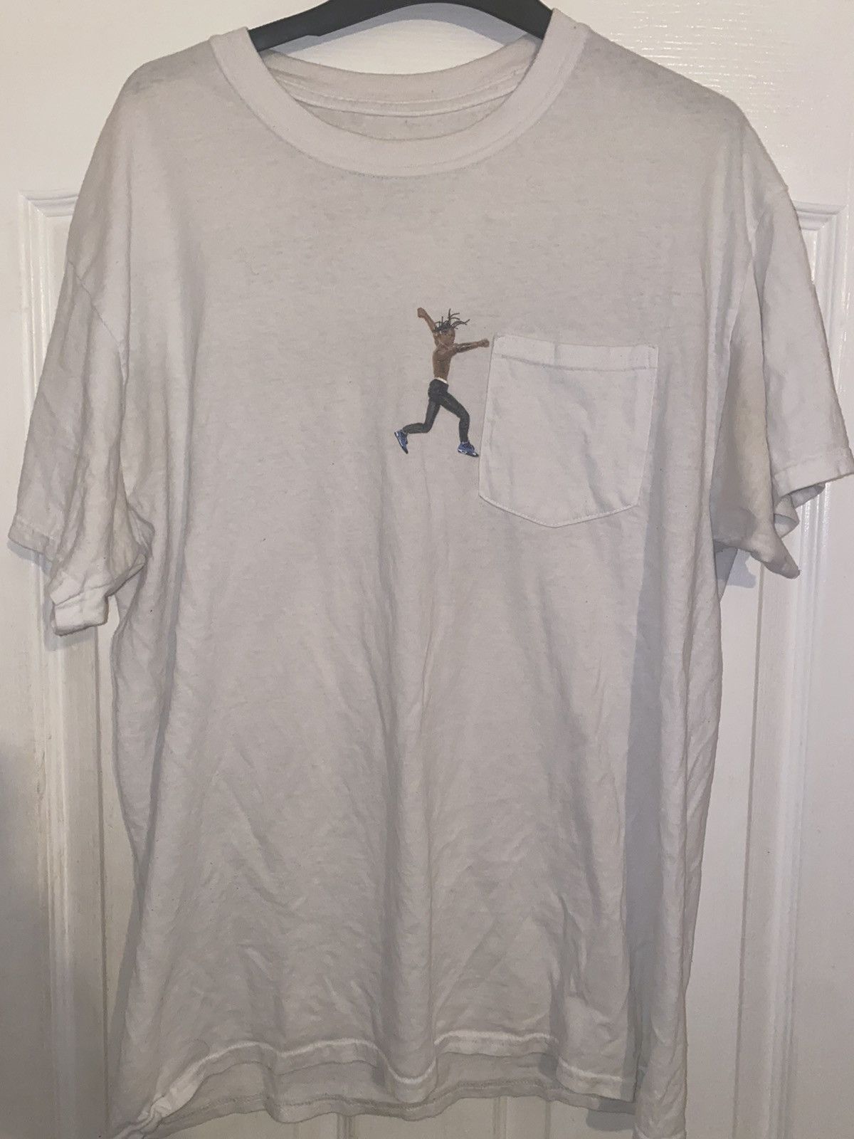 Travis Scott x Virgil Abloh “HANGING BY A THREAD” T-Shirt