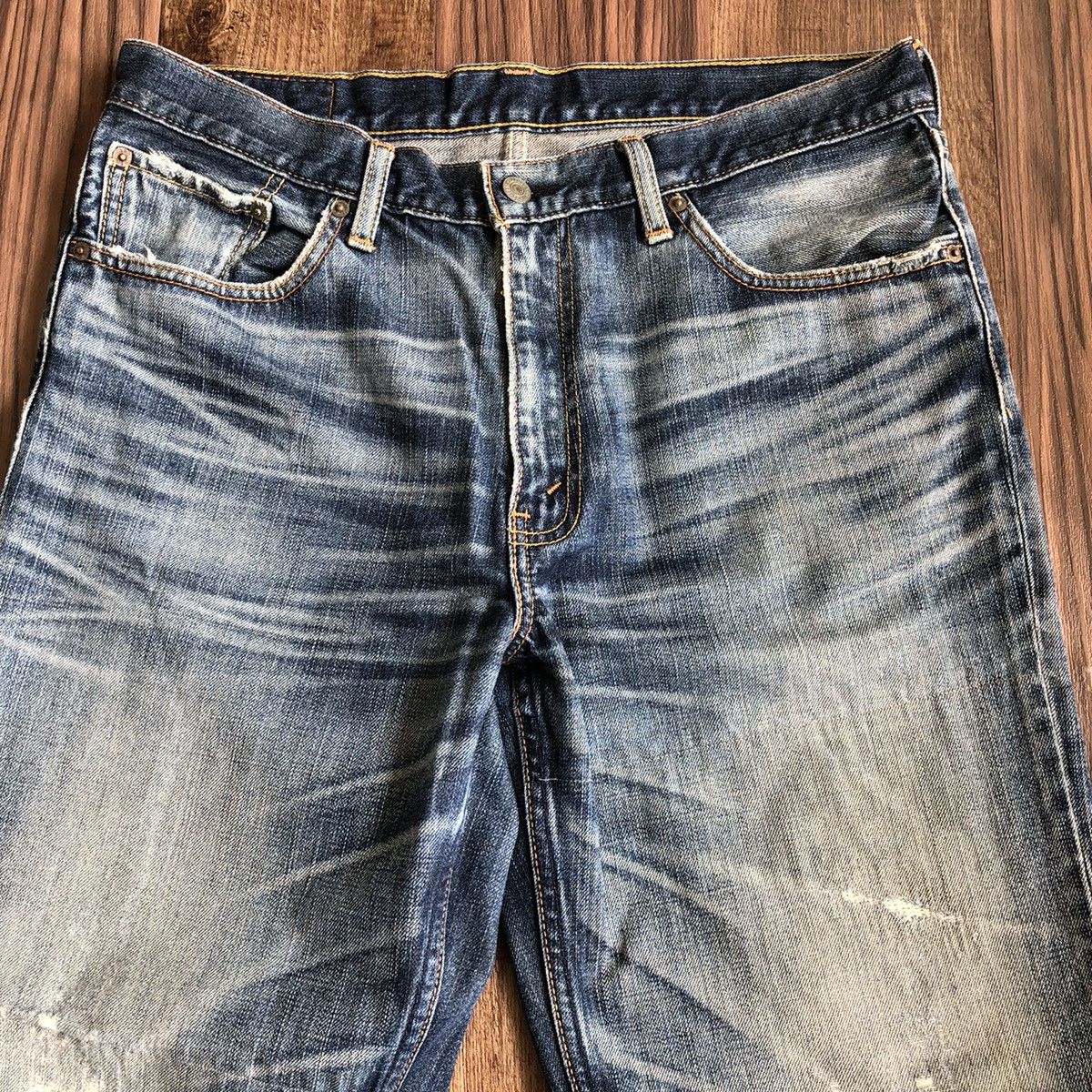 Vintage Levis 702 Distressed Denim Jeans