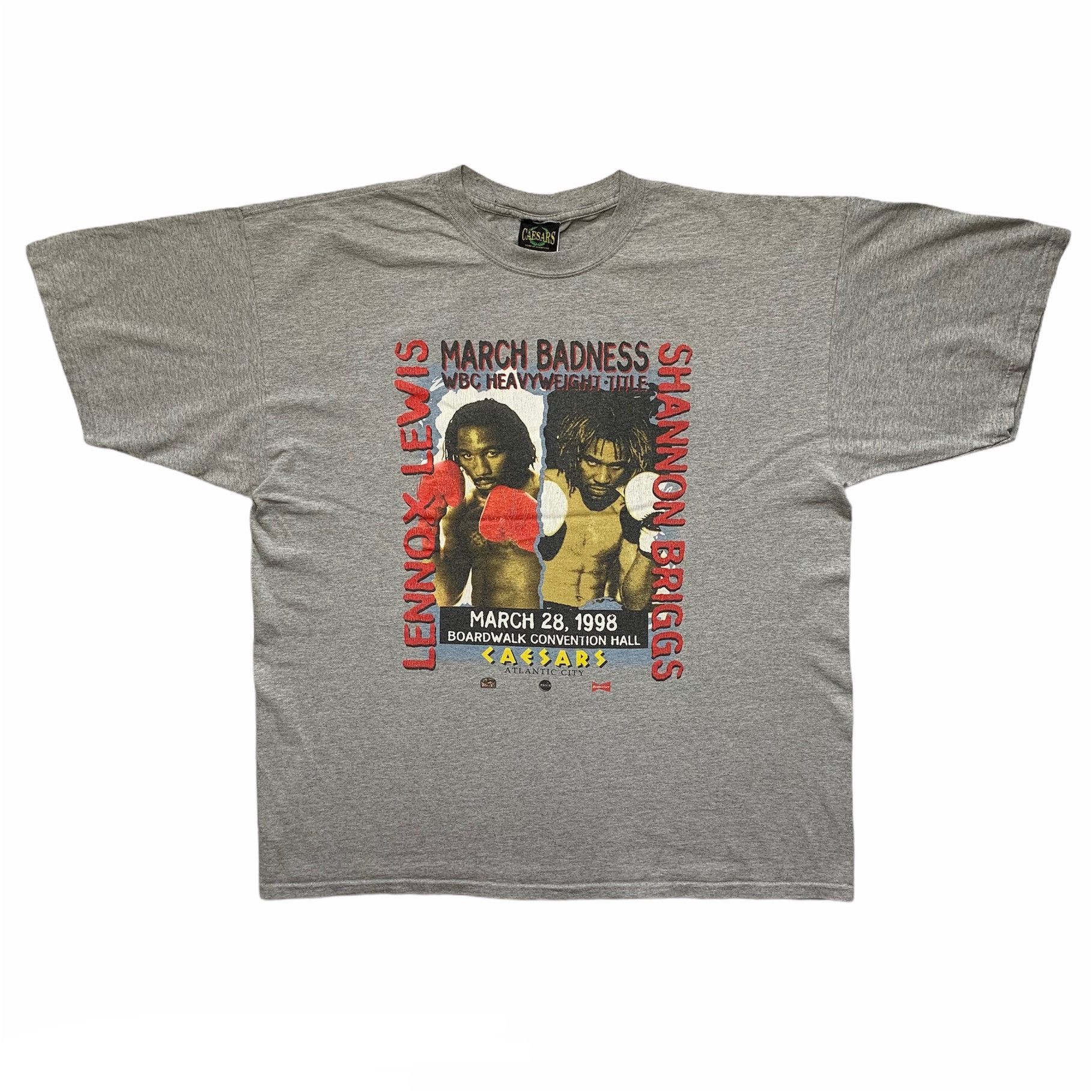 Rare Very Rare Vintage Vintage Lennox Lewis vs. Shannon Briggs 1998 Boxing T shirt Grailed