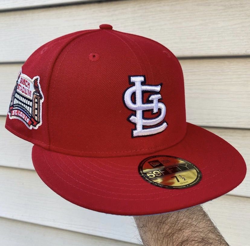 hat club & topperz - 7 1/4 - 2-pack - st. louis cardinals - red & navy icy