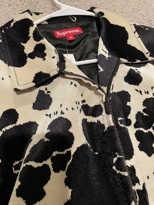 Supreme Velveteen Work Jacket Cow Print | Grailed