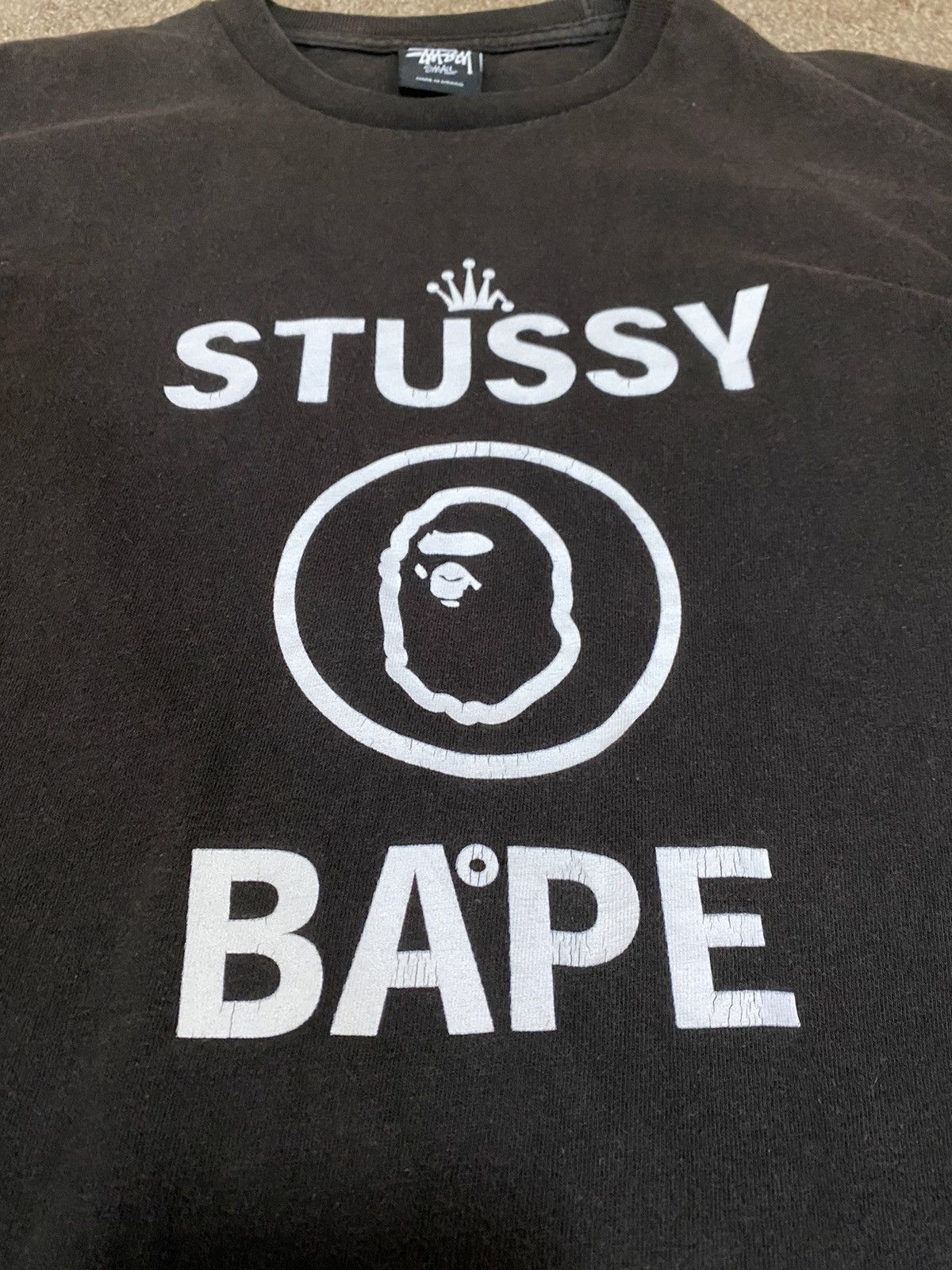 Bape Stussy X Bape First Collab T Shirt Men sz S Vintage 2010 Size US S / EU 44-46 / 1 - 2 Preview