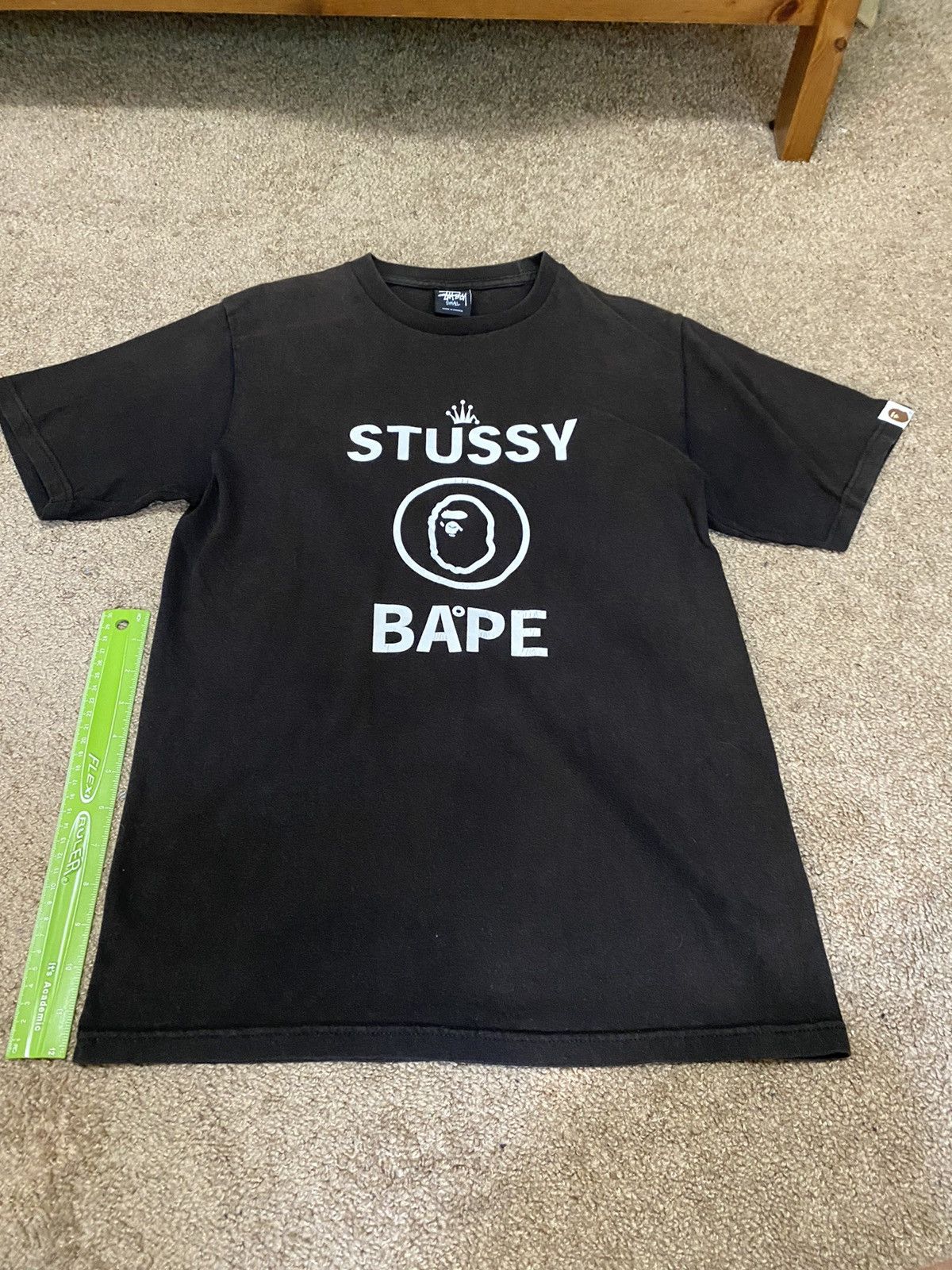 Bape Stussy X Bape First Collab T Shirt Men sz S Vintage 2010 Size US S / EU 44-46 / 1 - 6 Thumbnail