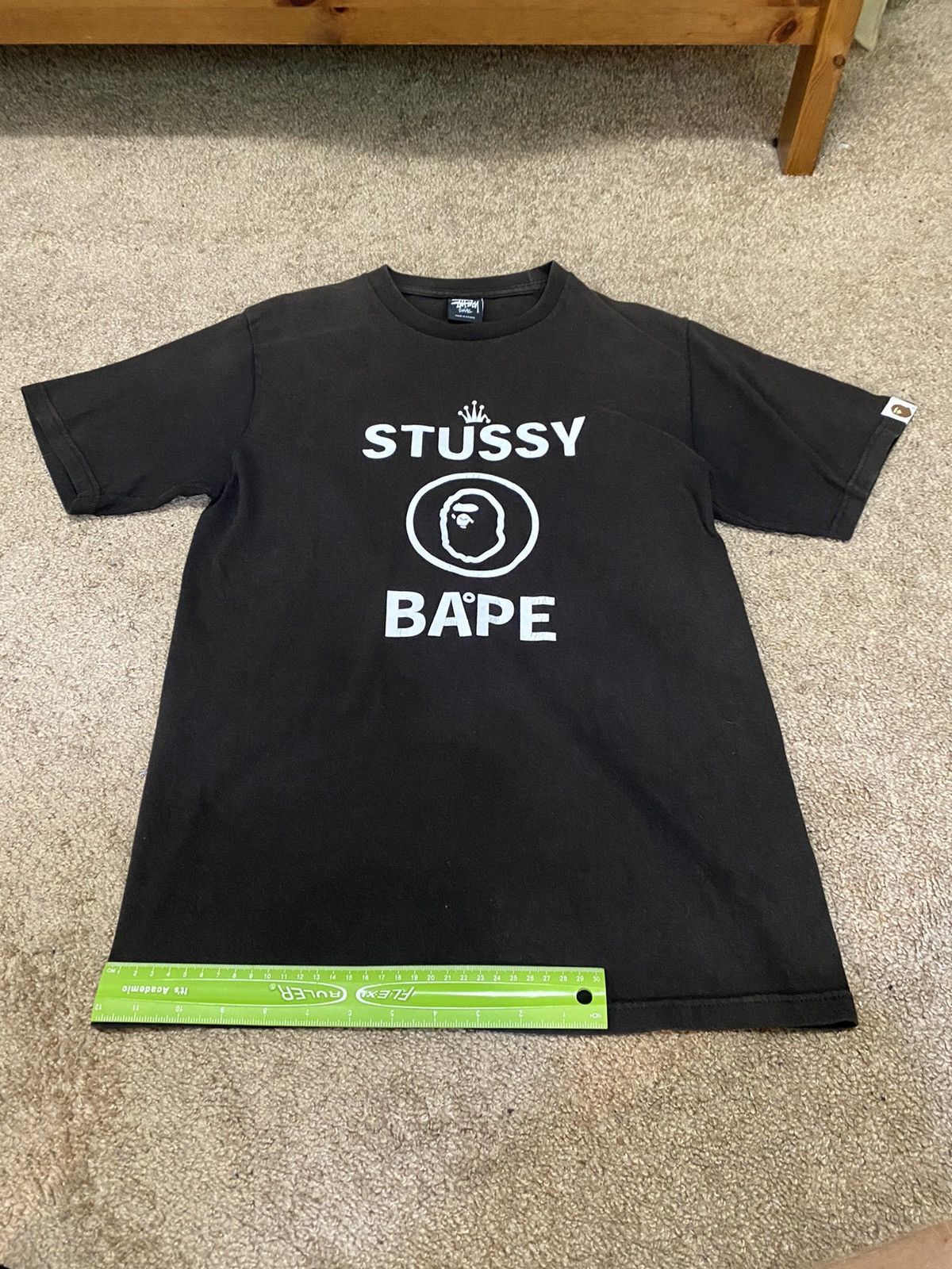 Bape Stussy X Bape First Collab T Shirt Men sz S Vintage 2010 Size US S / EU 44-46 / 1 - 5 Thumbnail