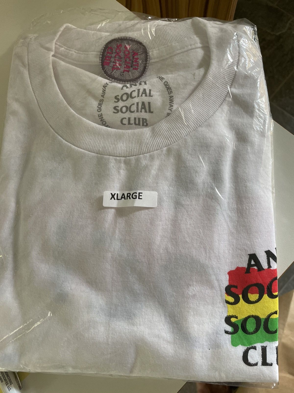Anti Social Social Club × Bob Marley Deadstock Bobsled White Rasta Design Double Side Logo Tee XL Size US XL / EU 56 / 4 - 5 Thumbnail