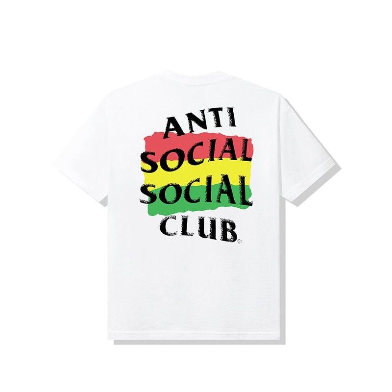 Anti Social Social Club × Bob Marley Deadstock Bobsled White Rasta Design Double Side Logo Tee XL Size US XL / EU 56 / 4 - 1 Thumbnail