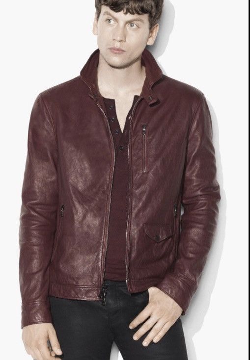 John Varvatos Wire collar leather jacket 54 Size US L / EU 52-54 / 3 - 1 Thumbnail