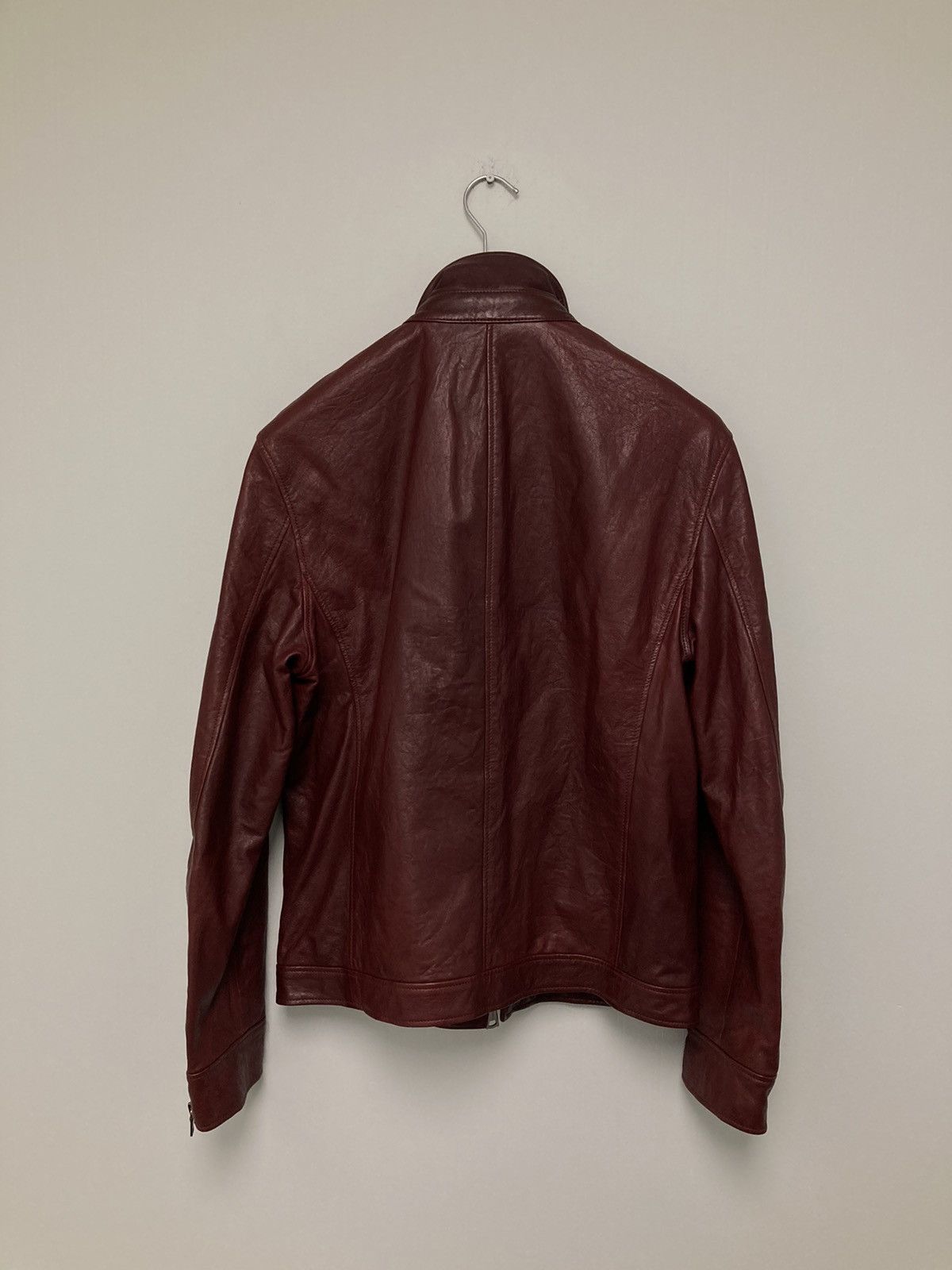 John Varvatos Wire collar leather jacket 54 Size US L / EU 52-54 / 3 - 5 Thumbnail