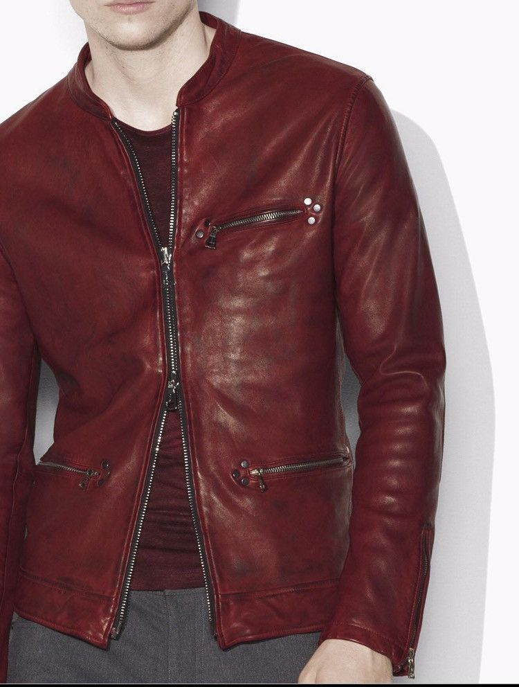 John Varvatos Ultimate leather jacket. EU48 USA 38 Size US M / EU 48-50 / 2 - 2 Thumbnail
